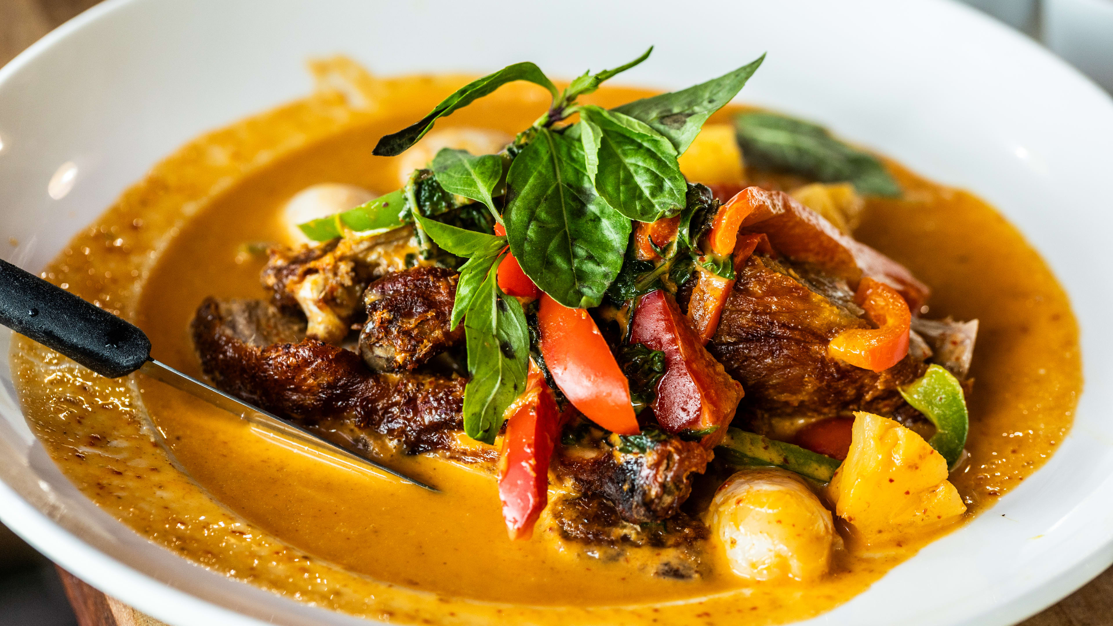 The red curry with duck from Super Thai.