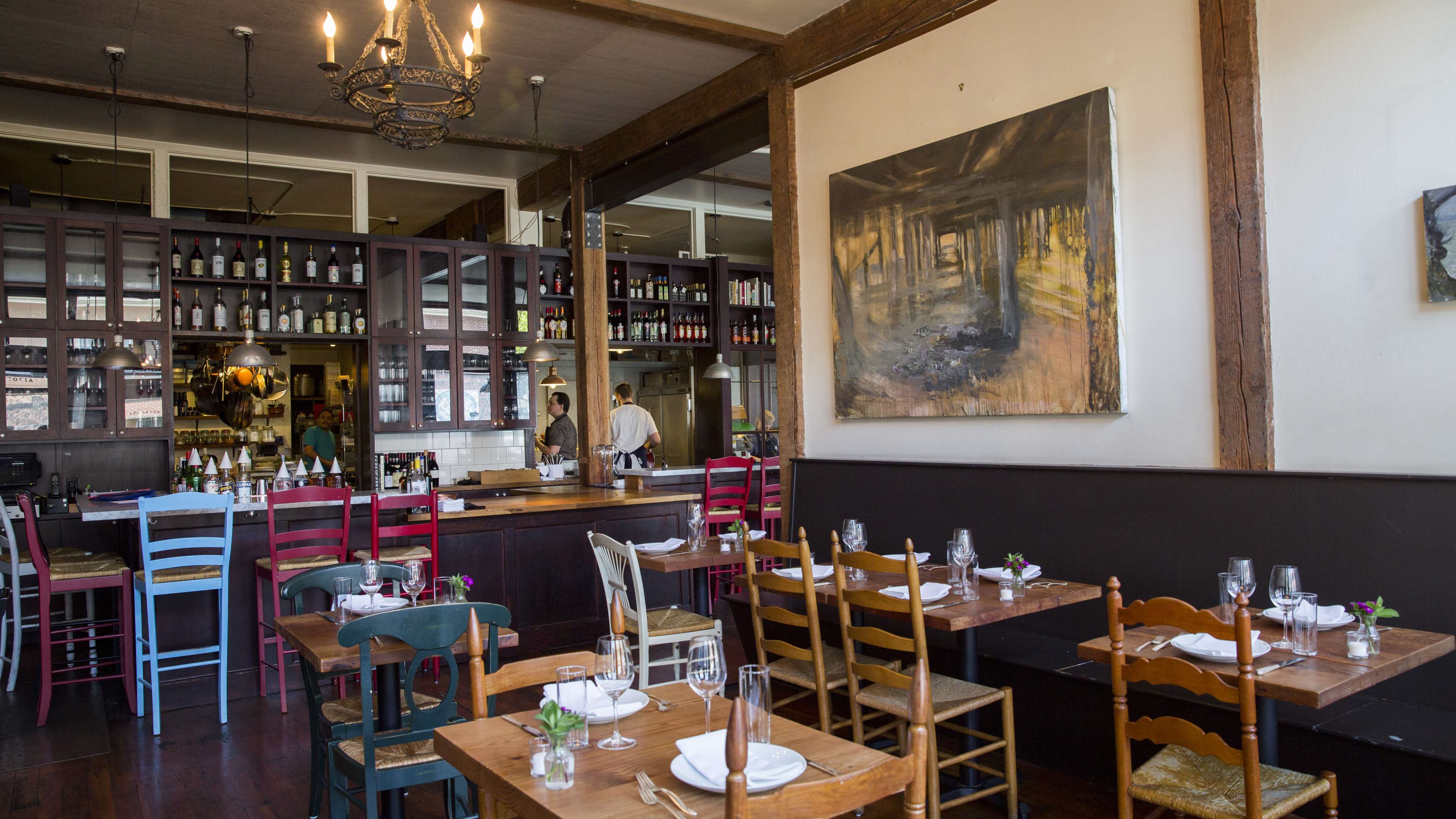 fancy Italian restaurant dining room