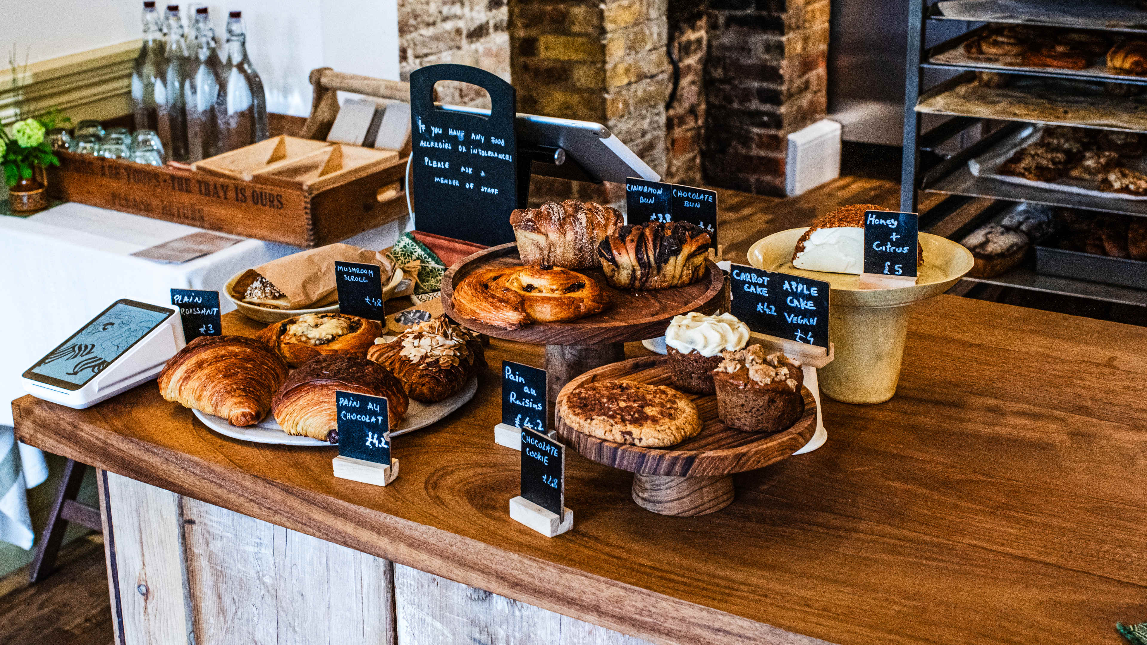 The counter at Tarn Bakery