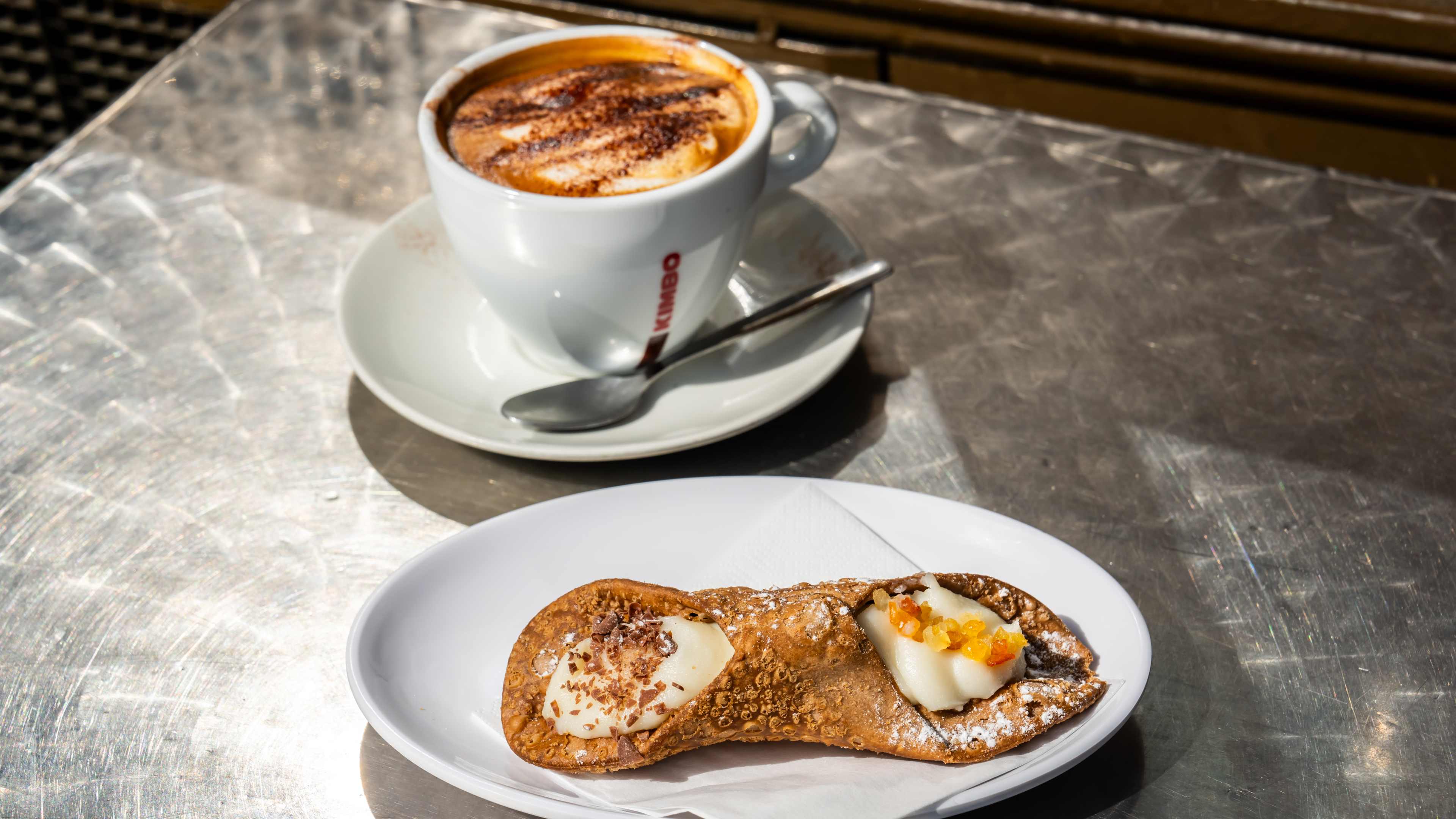 The coffee and cannoli at Terroni