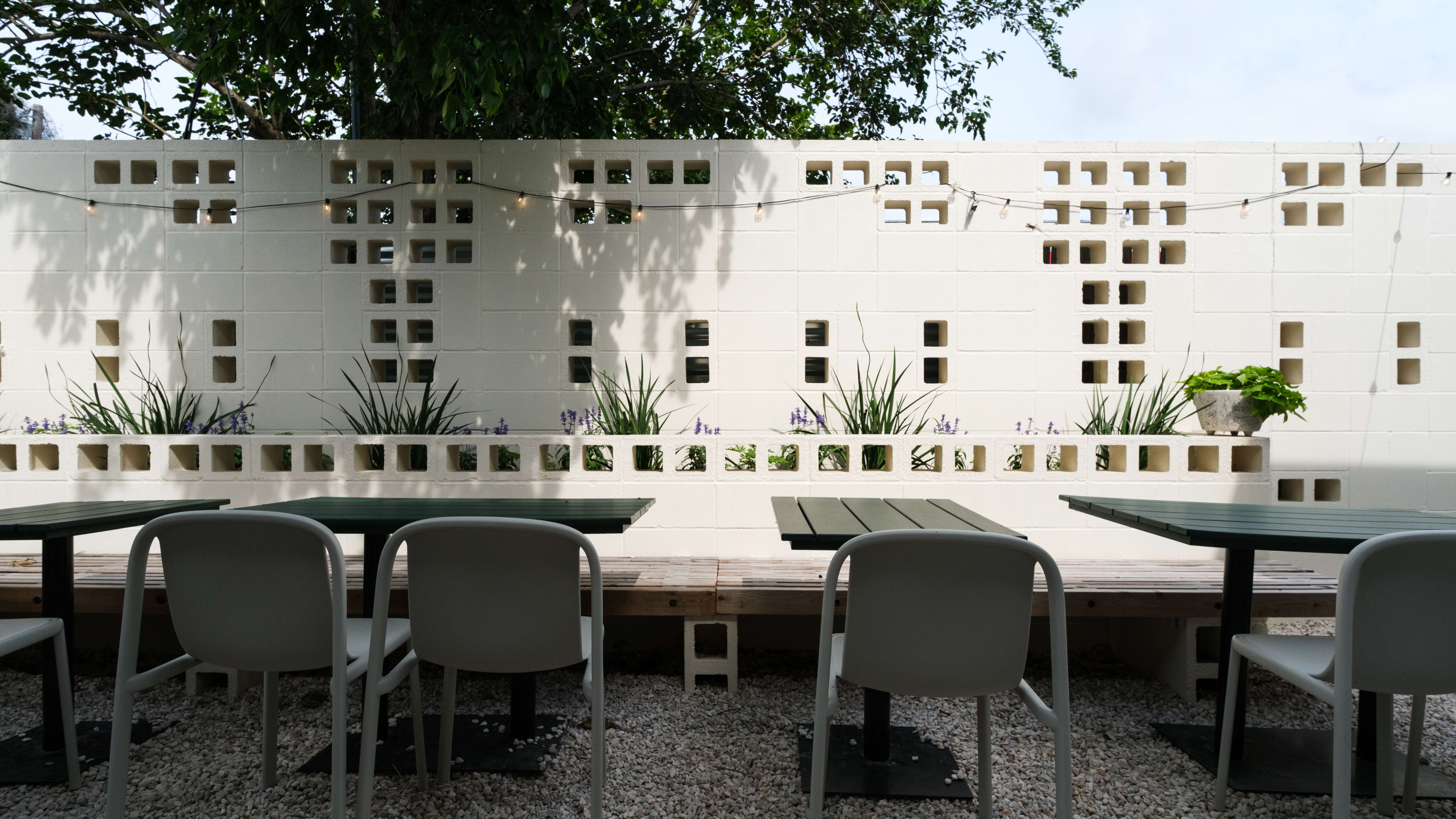 The small patio at The Library.