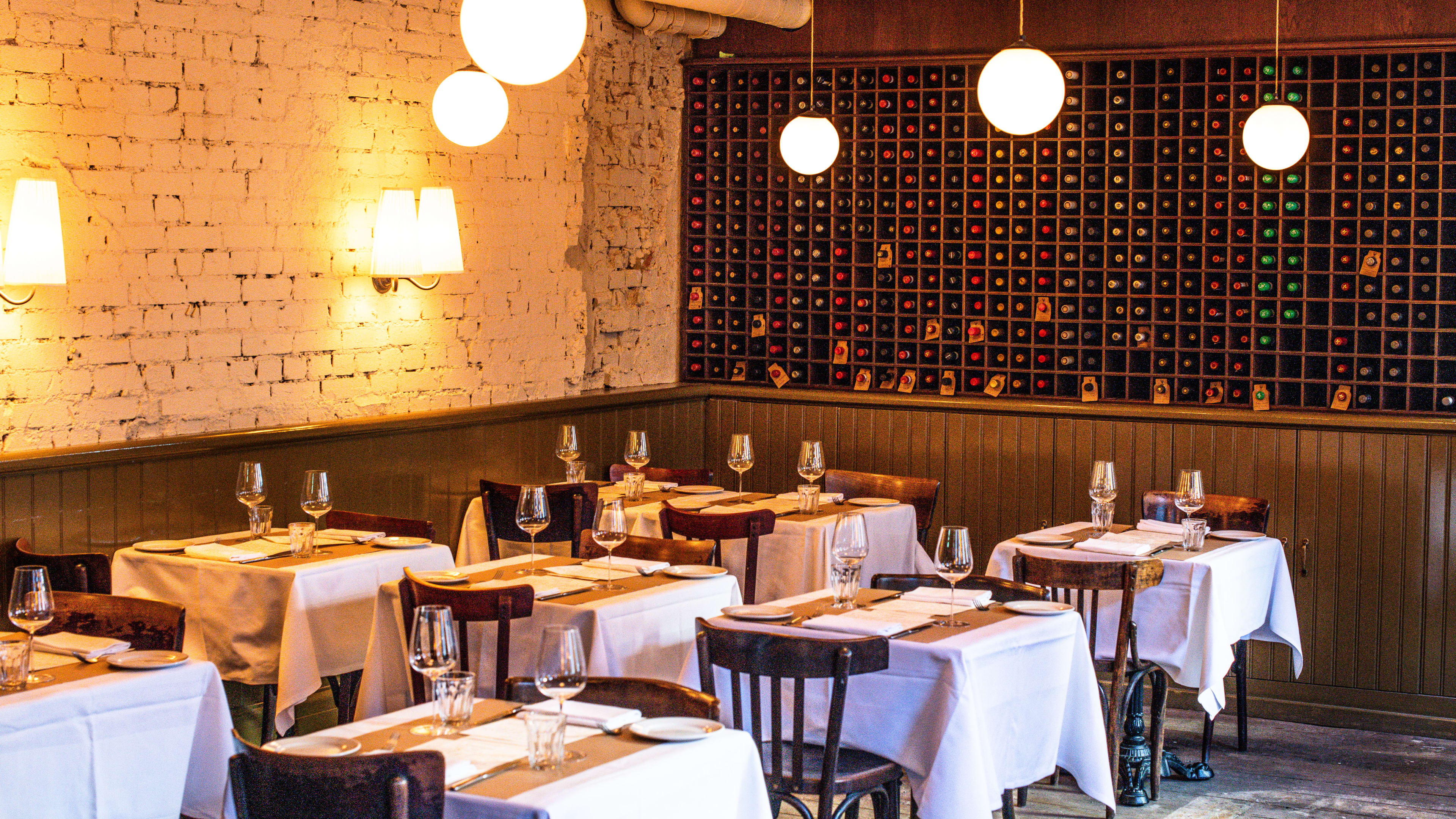 The dining room at The Devonshire in Soho.