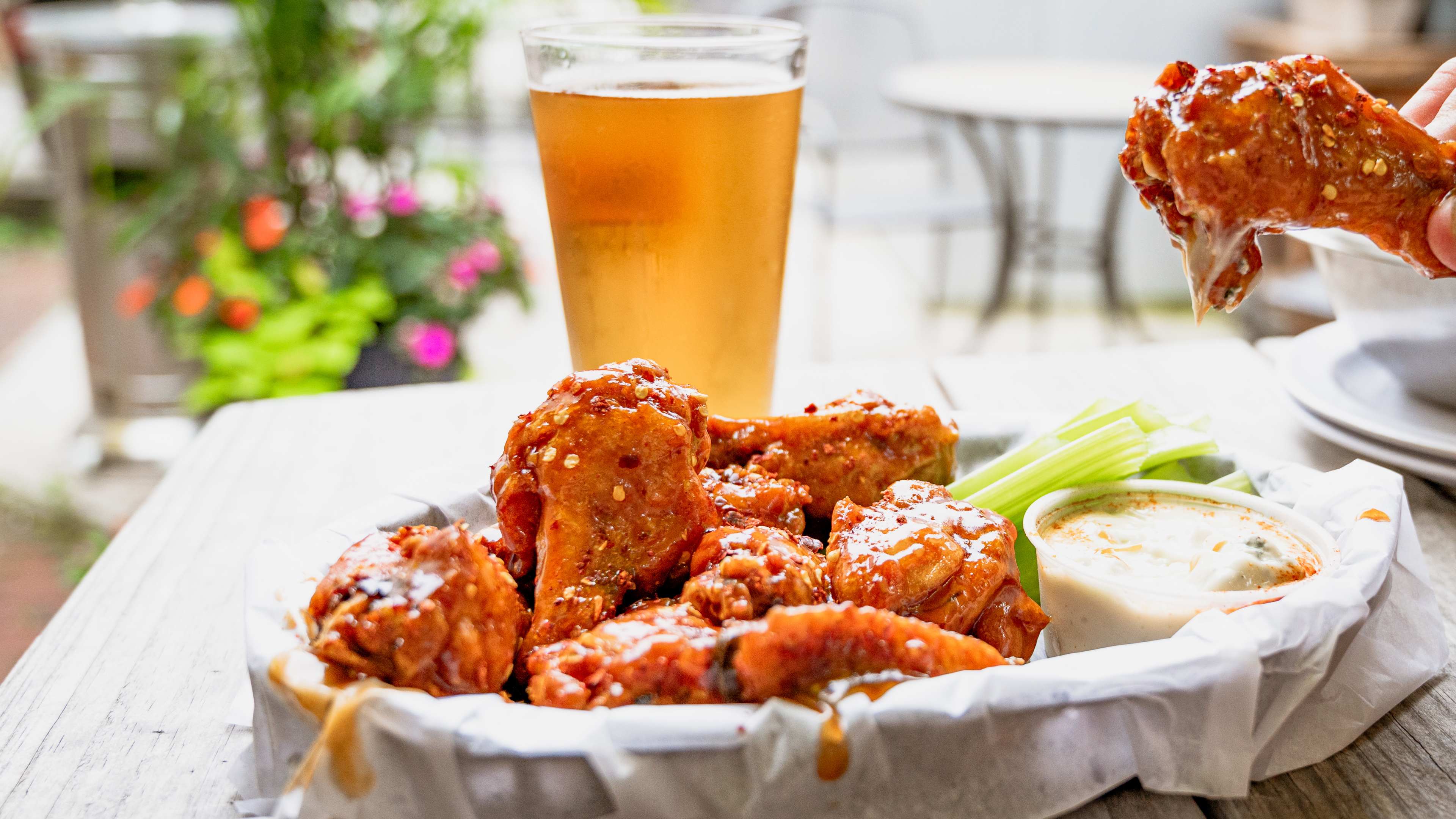 These are the buffalo wings from Union Tap House.