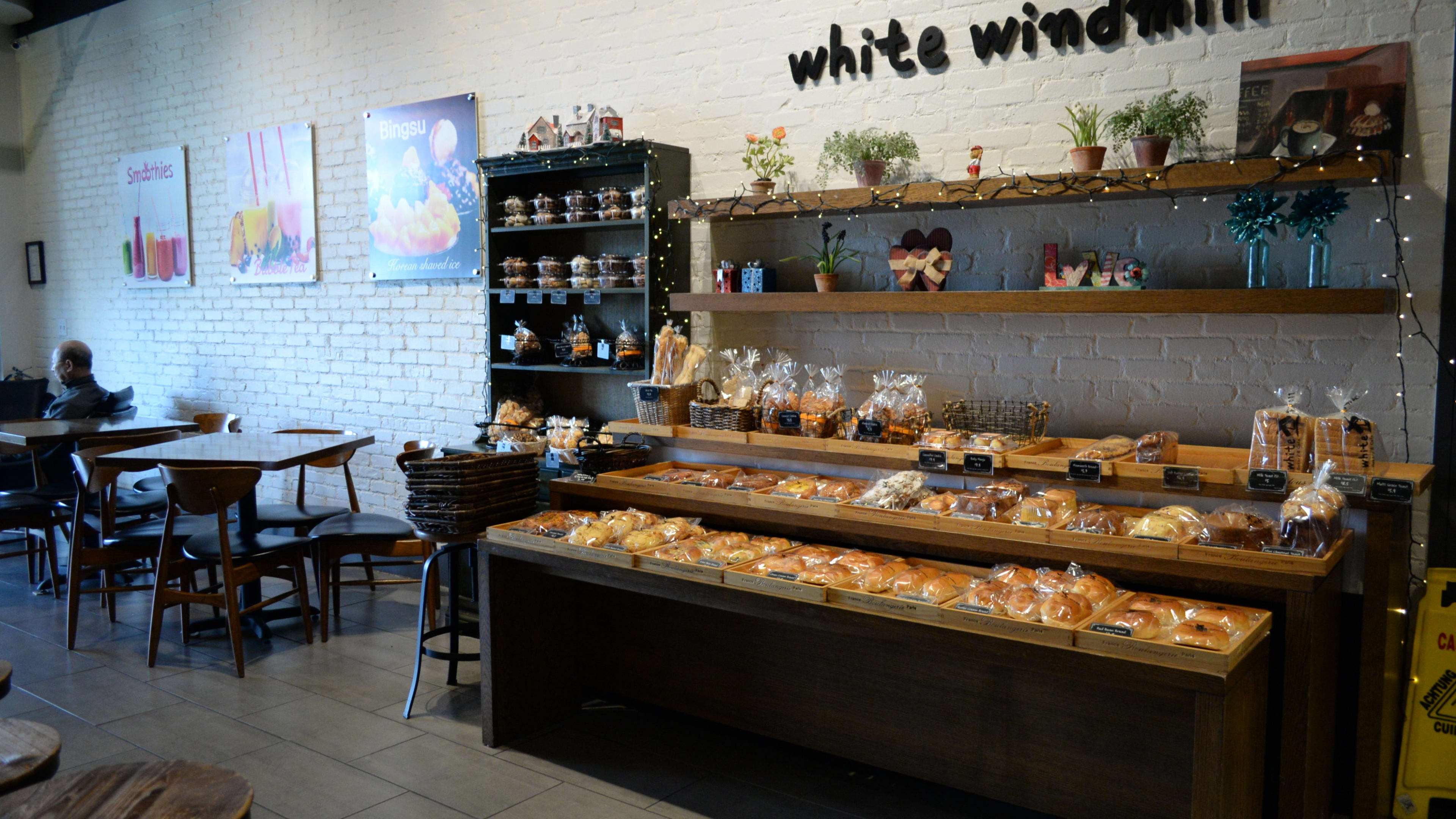 wall of baked goods