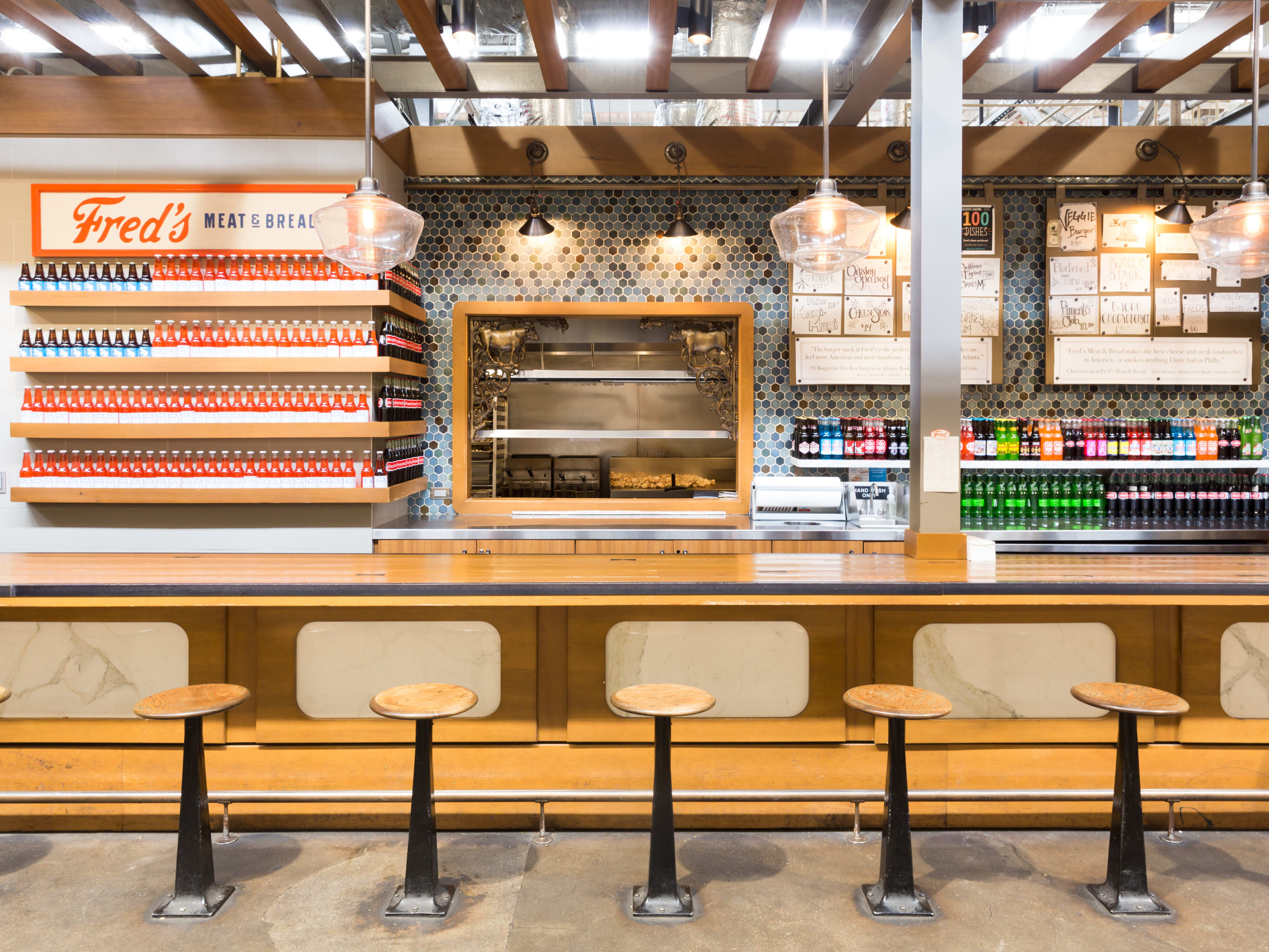 sandwich counter in the Krog Street Market