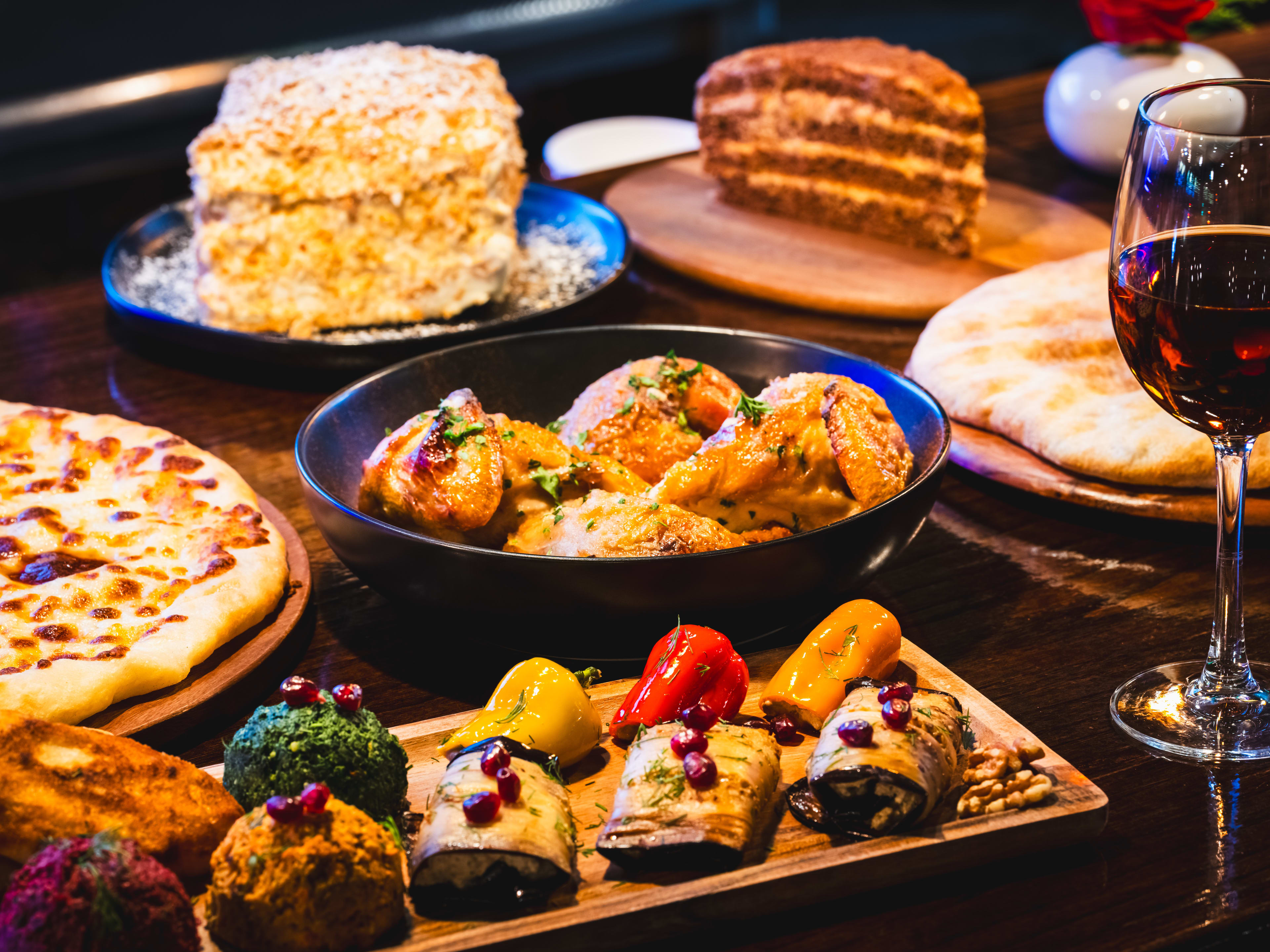 Spread of food at Badageoni