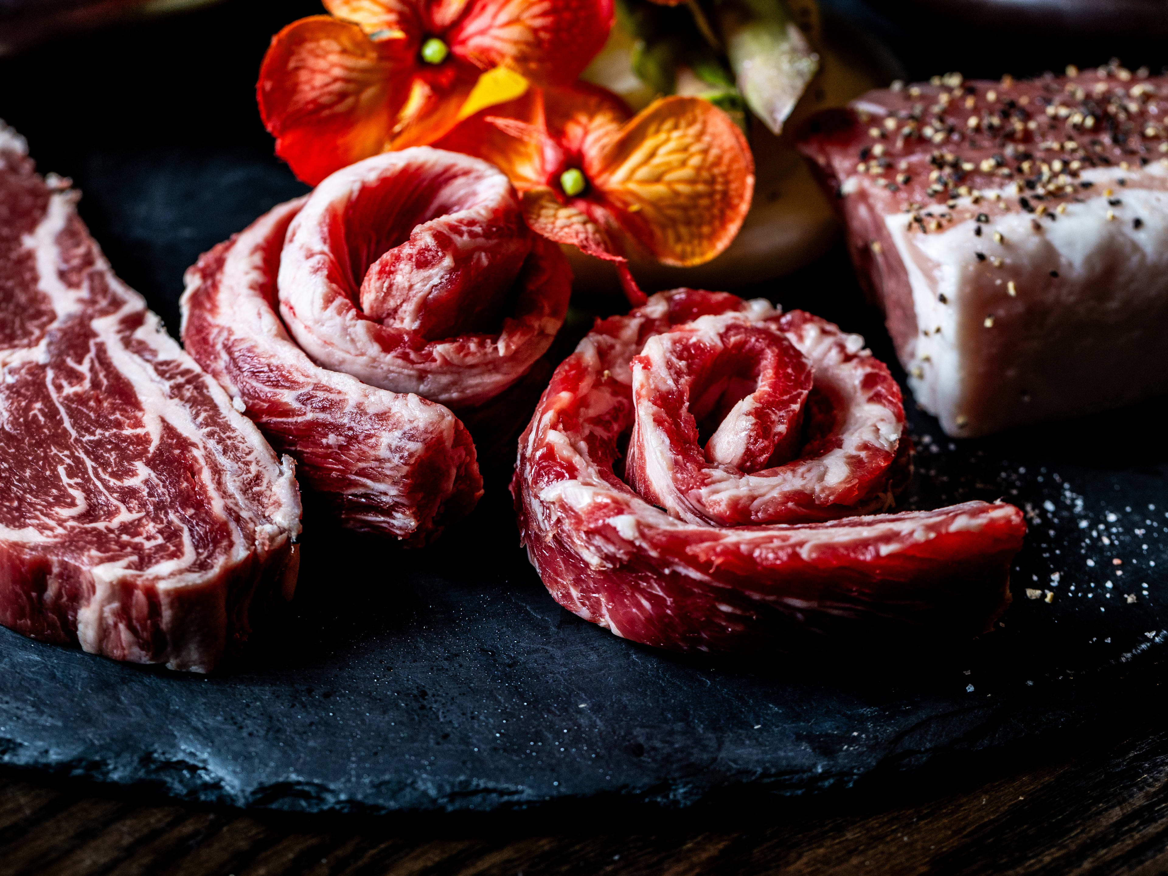 two rolled cuts of meat from the Bori Butchers feast