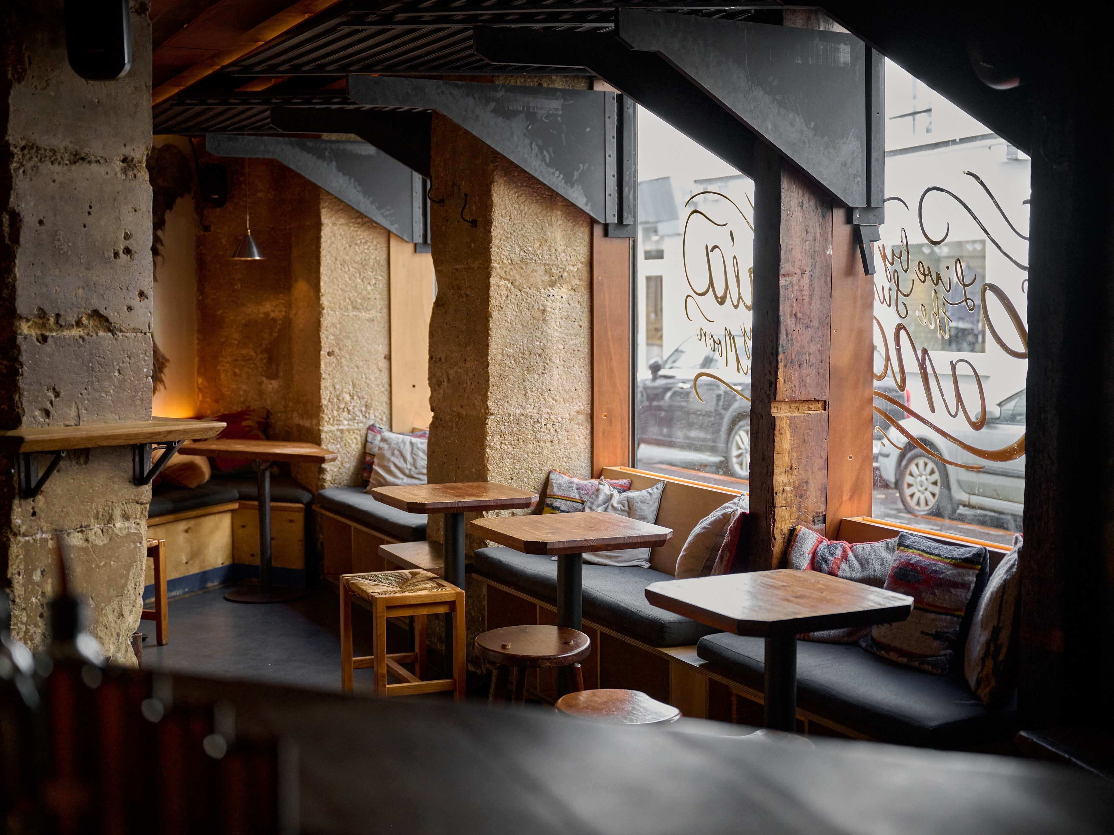 The interior of Candelaria speakeasy in Paris.