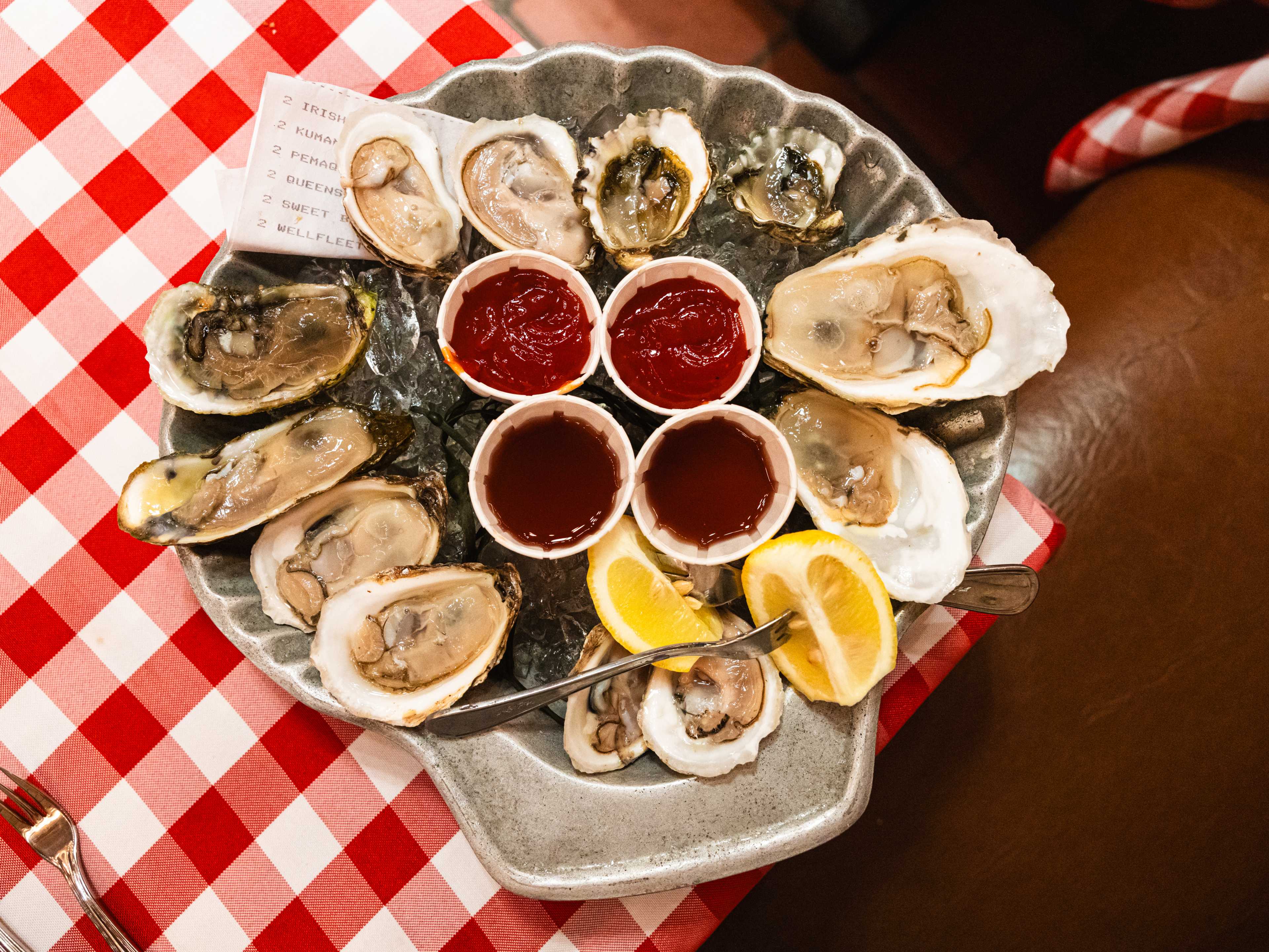 Oysters at Grand Central Oyster Bar.