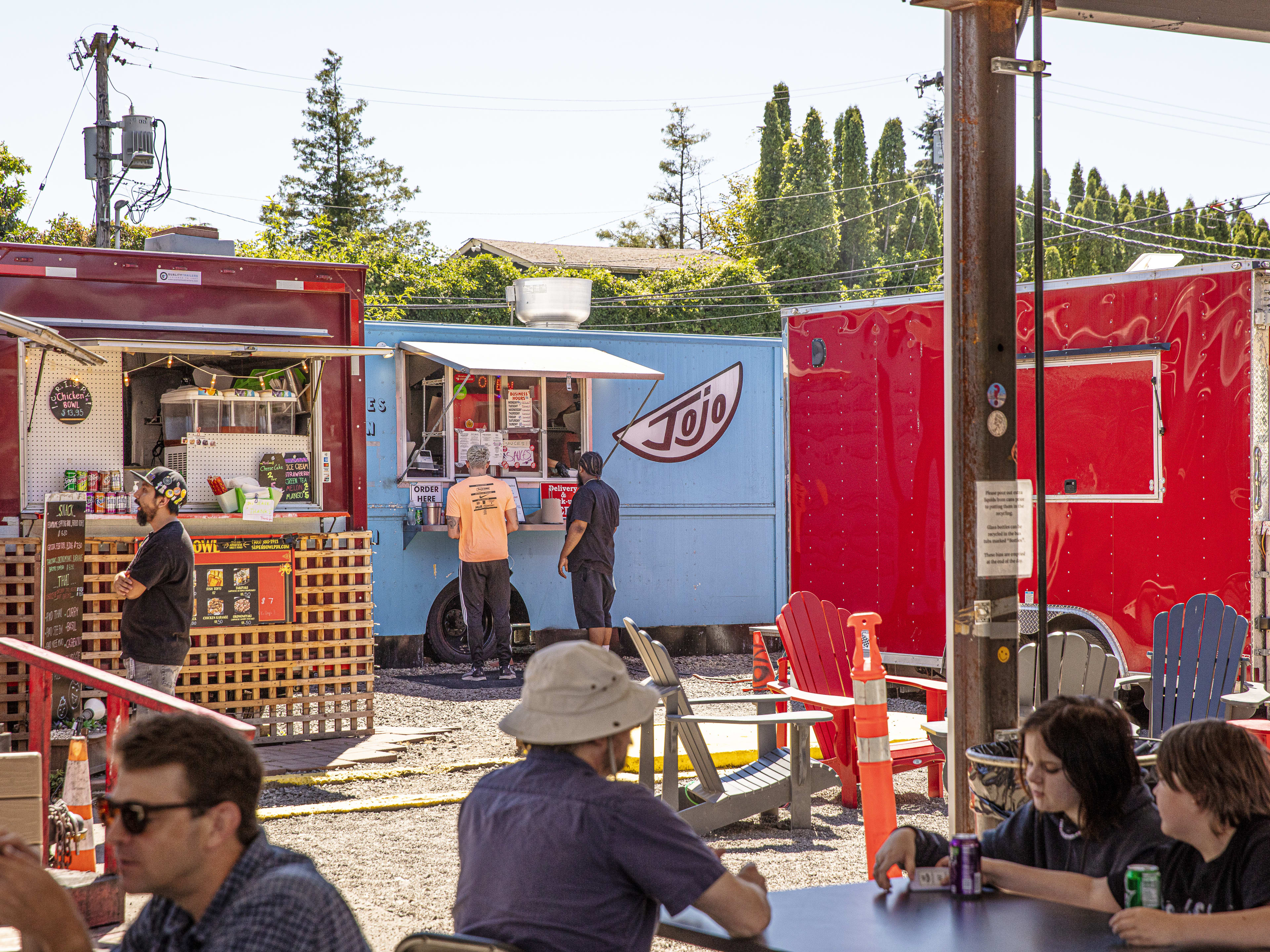 Exterior of Jojo food stall in Portland, Oregon