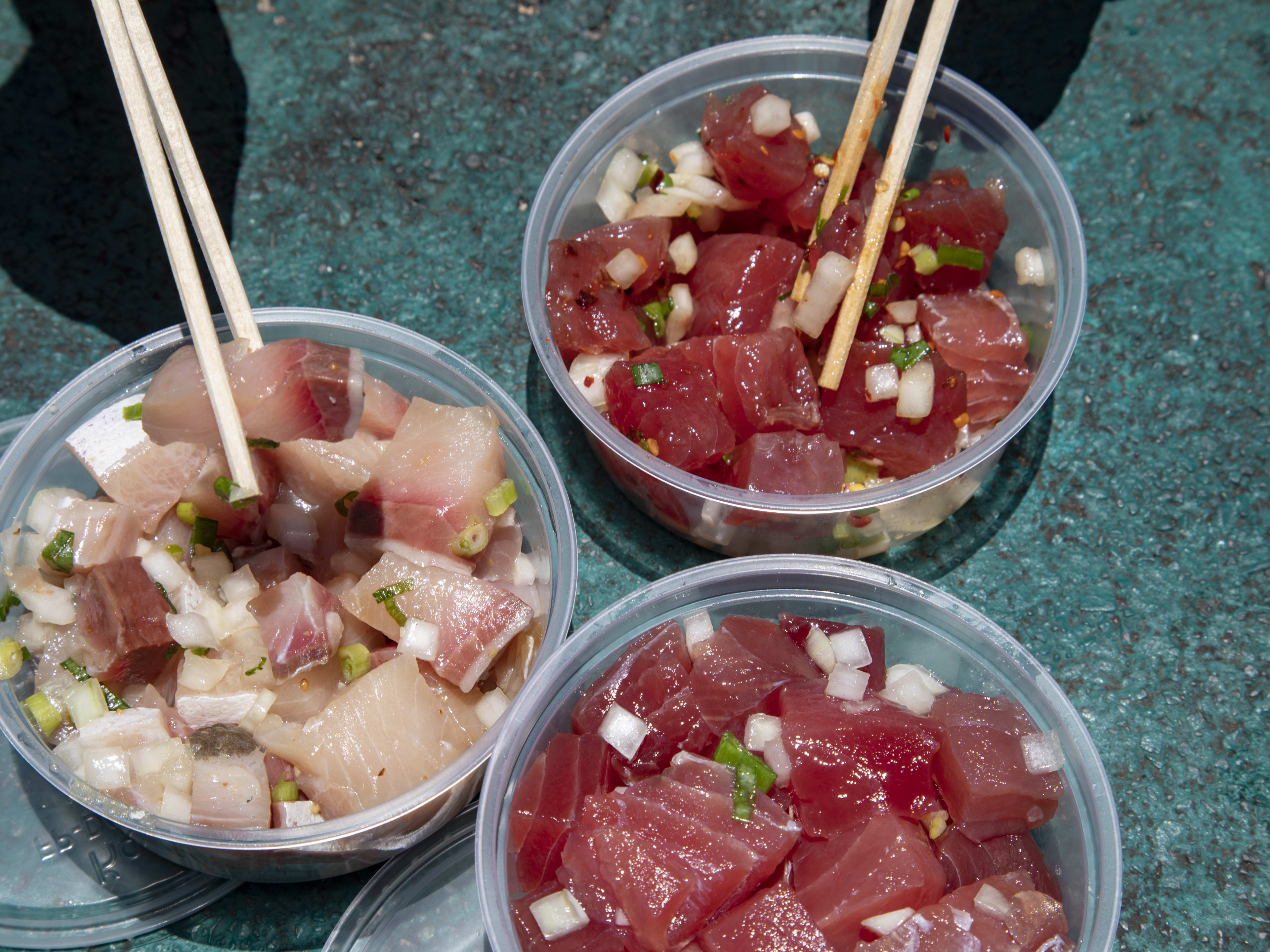 Poke from the Kaohu Store in Maui