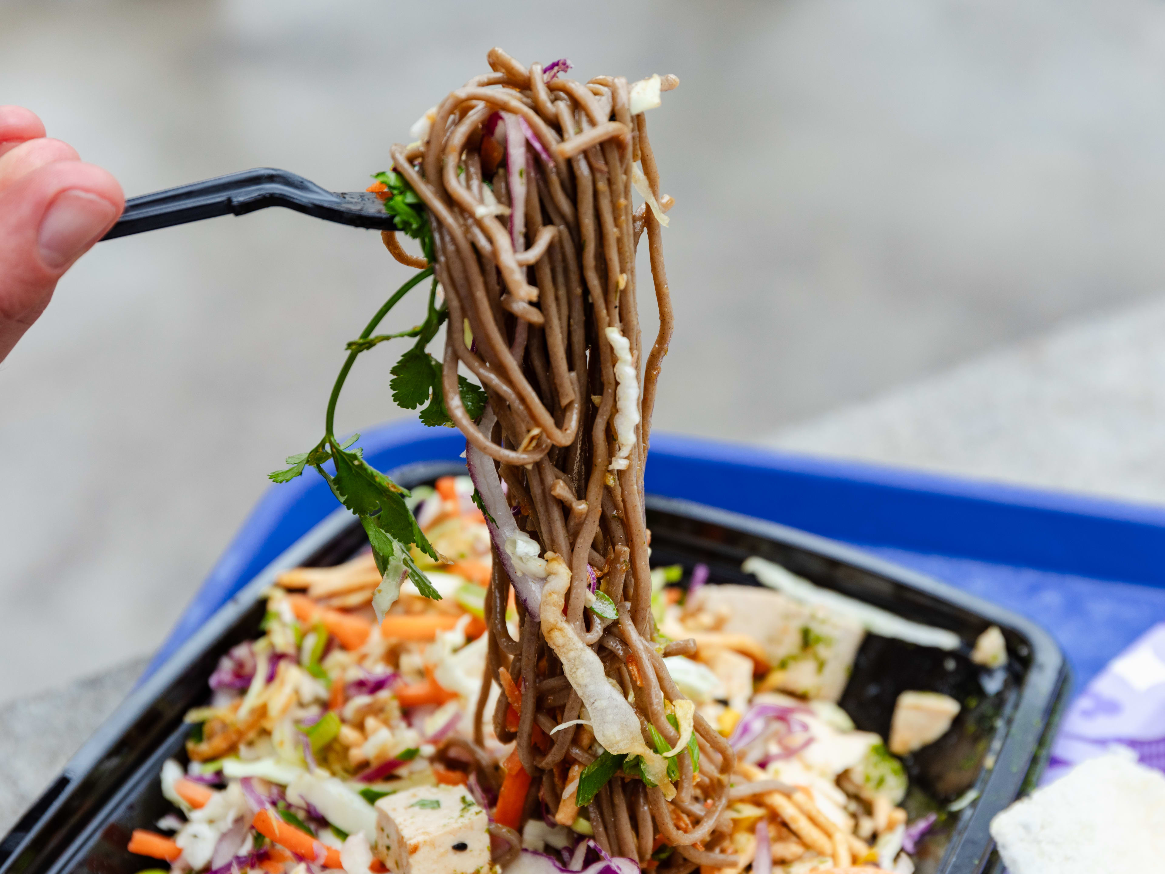 The cold soba noodles at California Adventure.