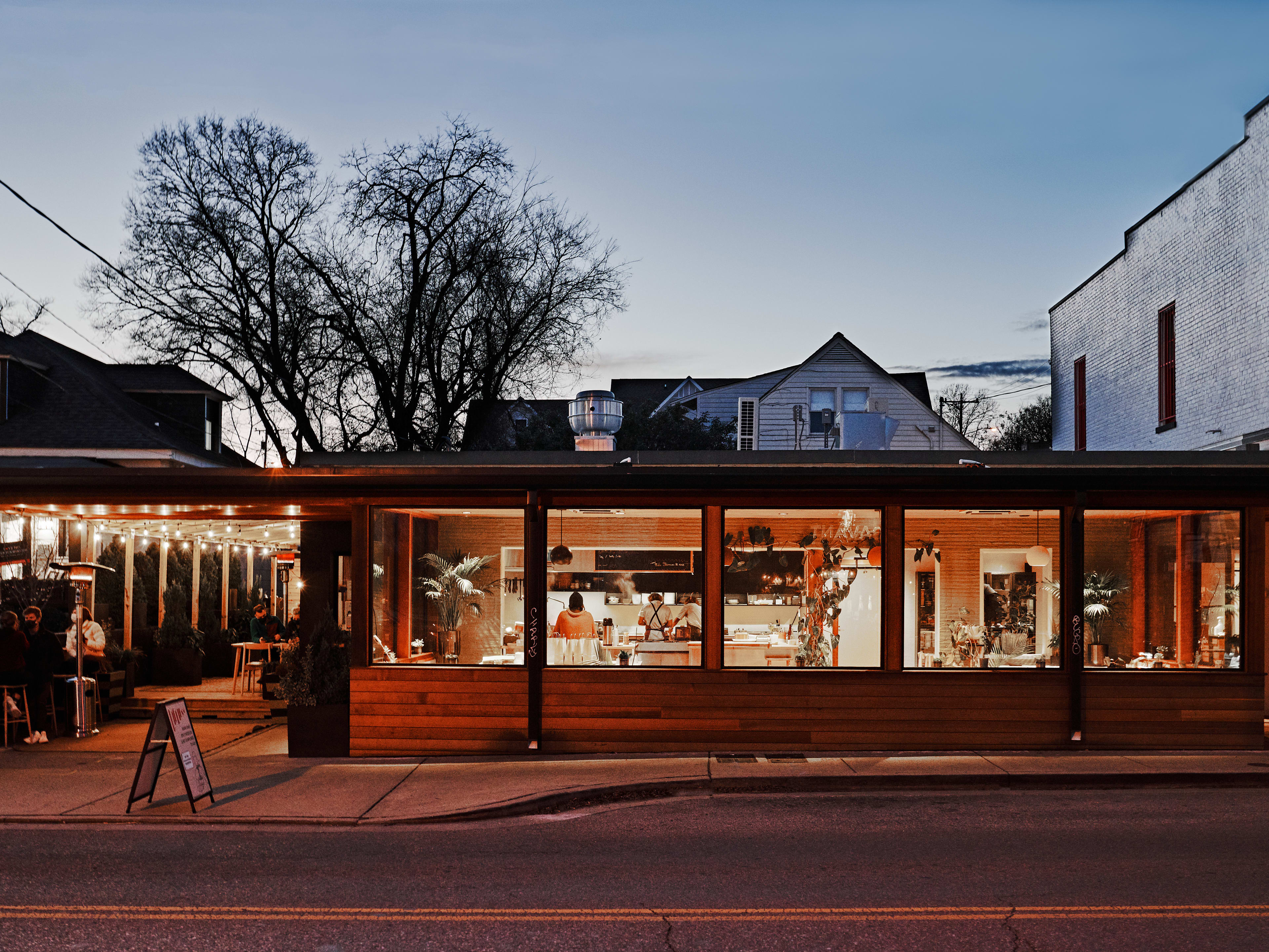 Locust exterior at evening time