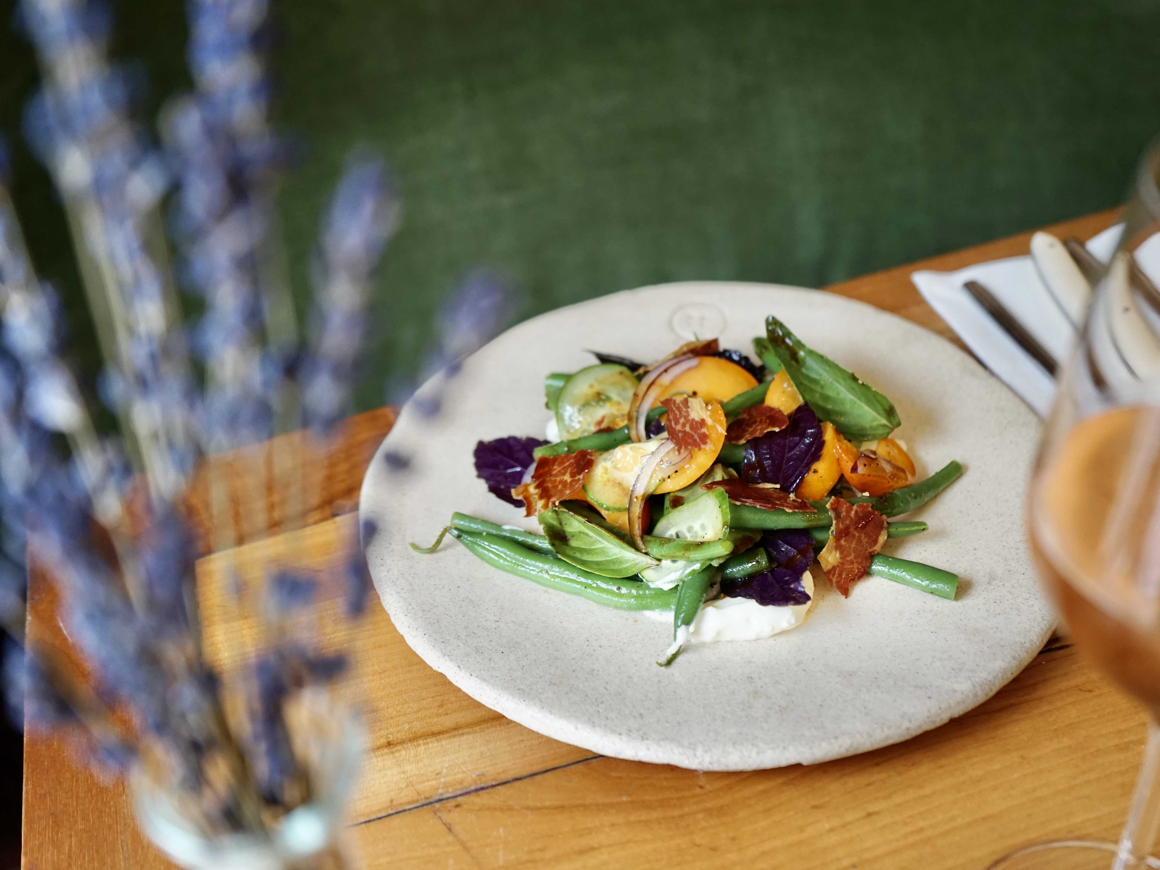 ricotta with beans and vegetables