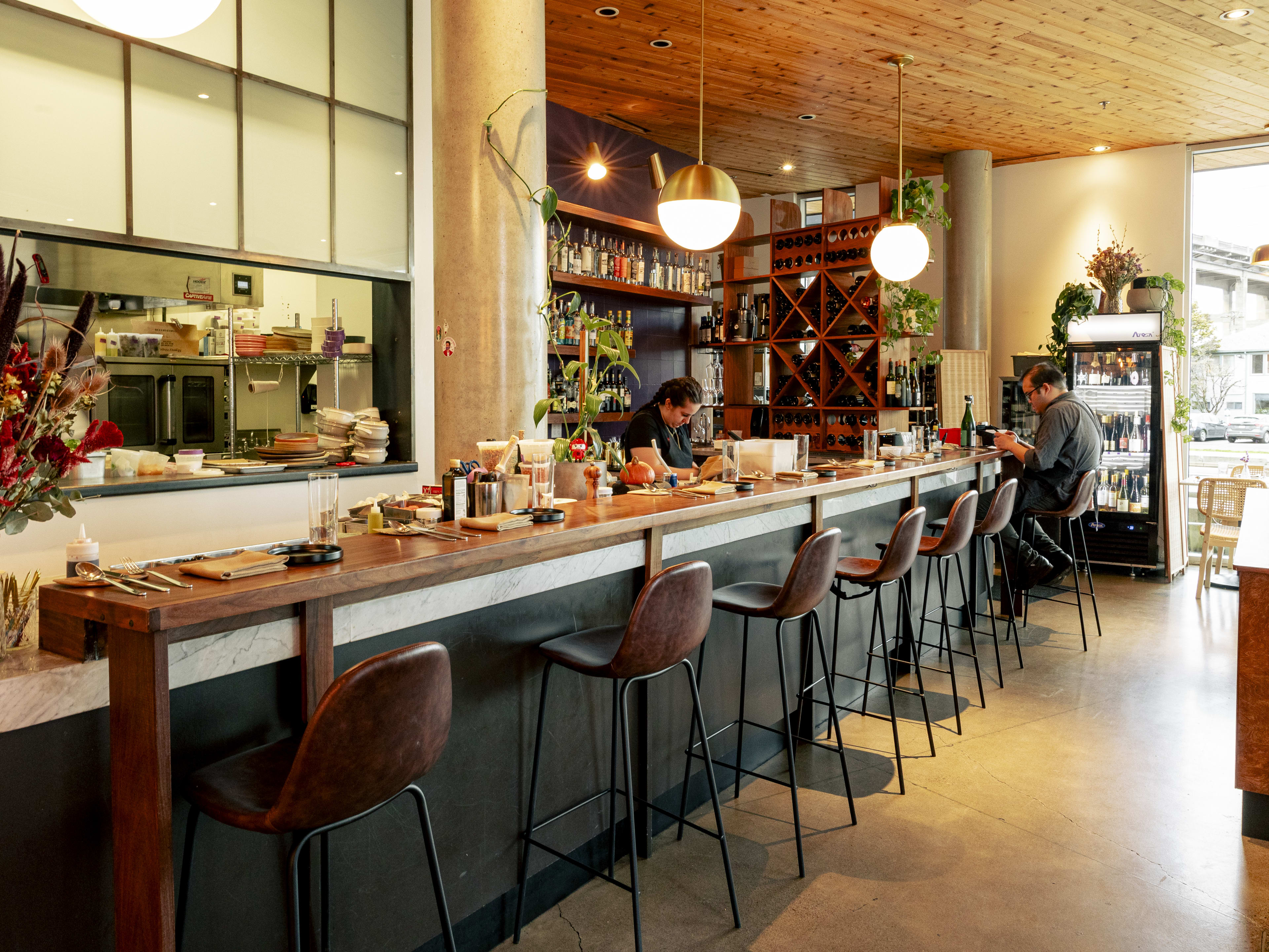 Interior bar space at Lilia Comedor