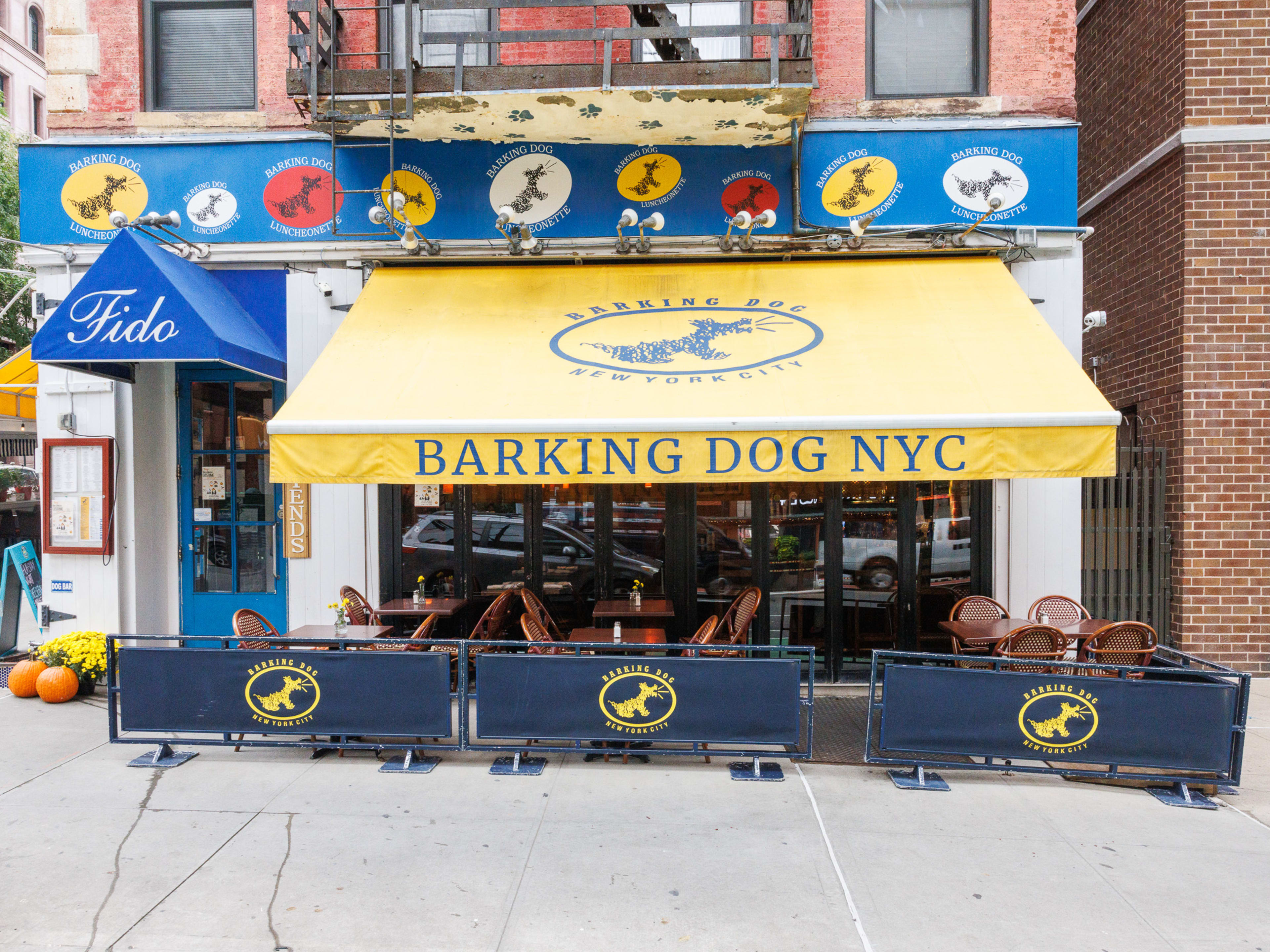 Barking Dog exterior with outdoor tables