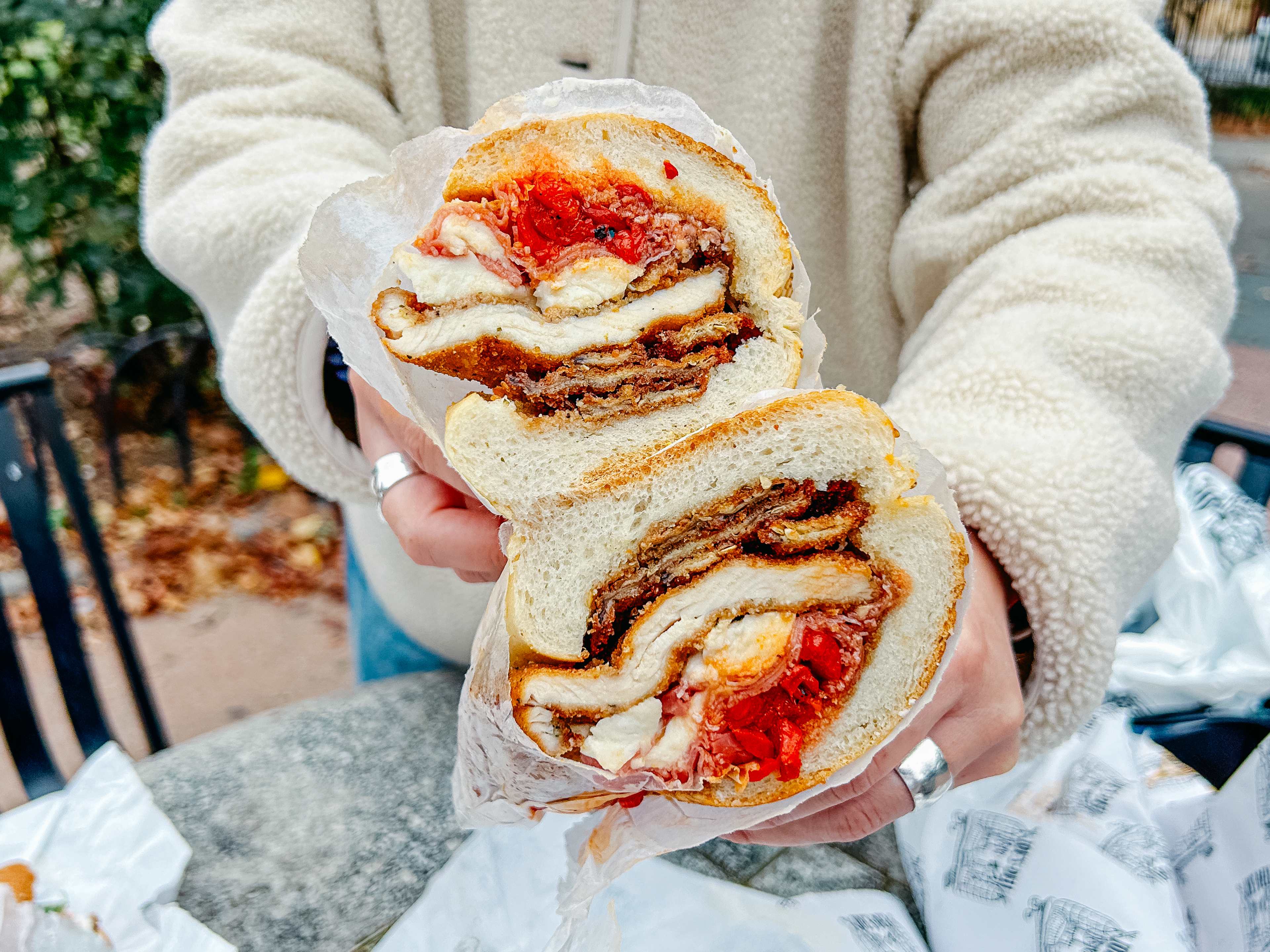 a sandwich from joe's italian deli