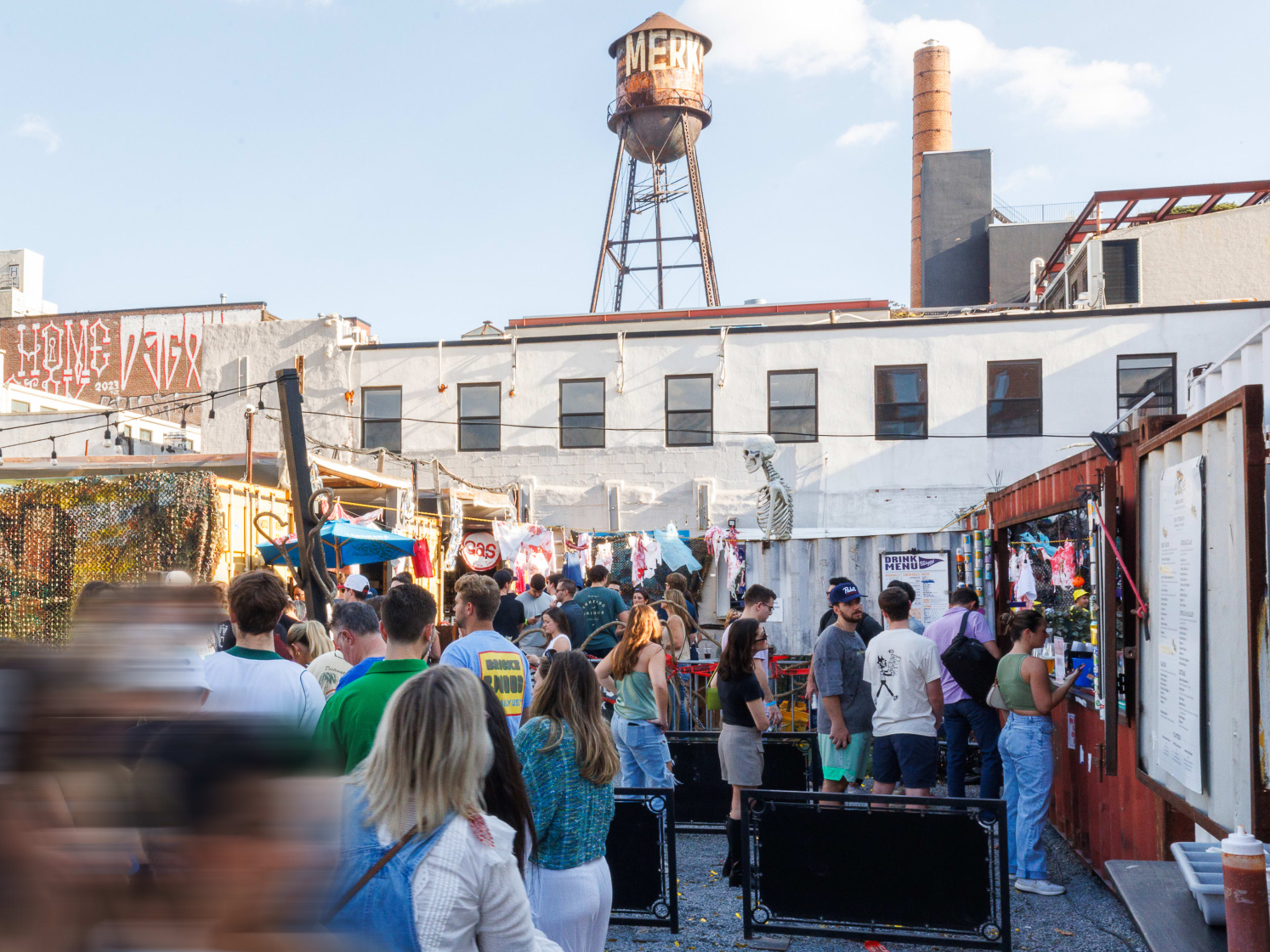 Exterior at N 11th Cookout with brooklyn views