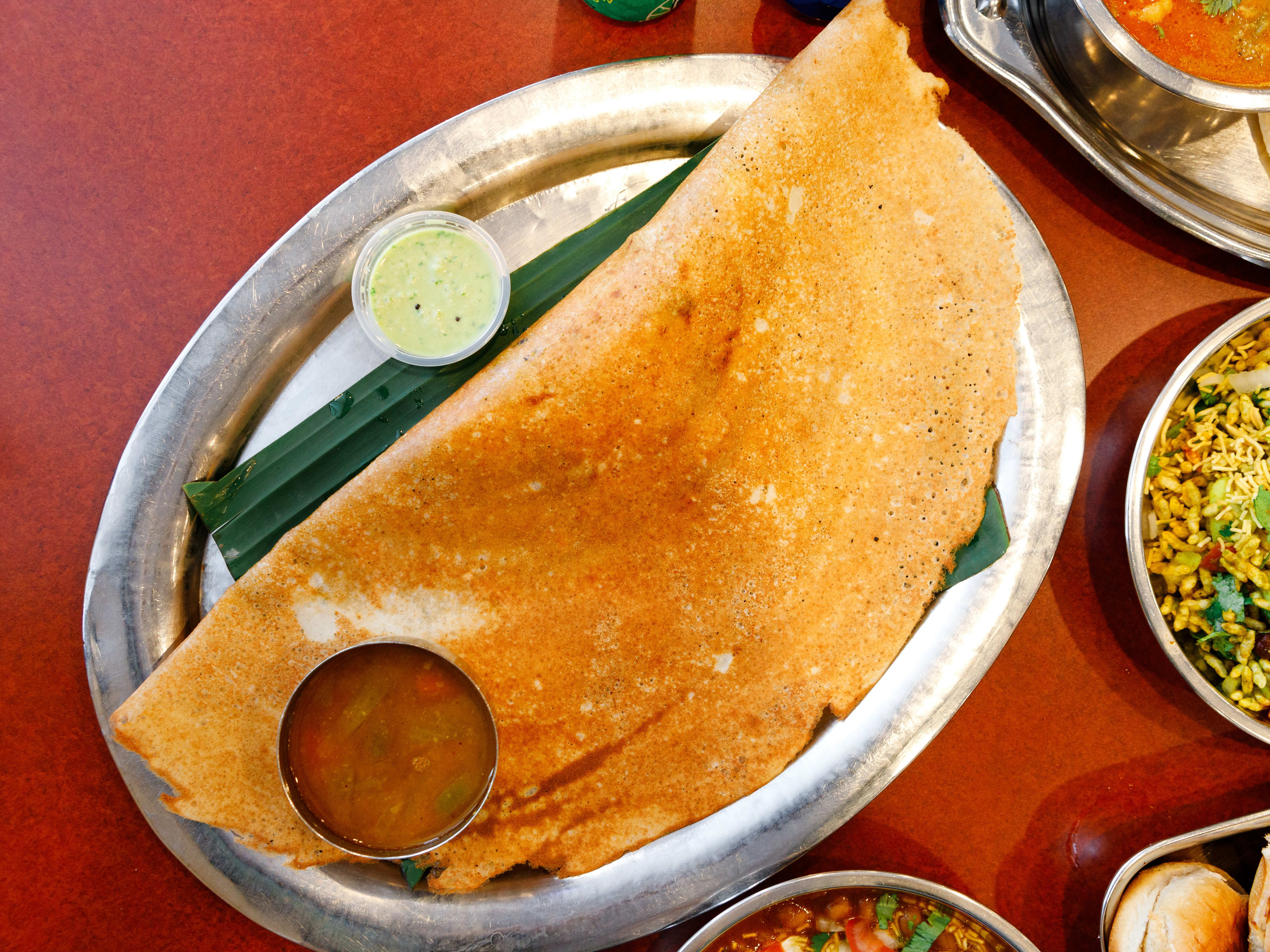 The masala dosa from Shri Balaji Bhavan.