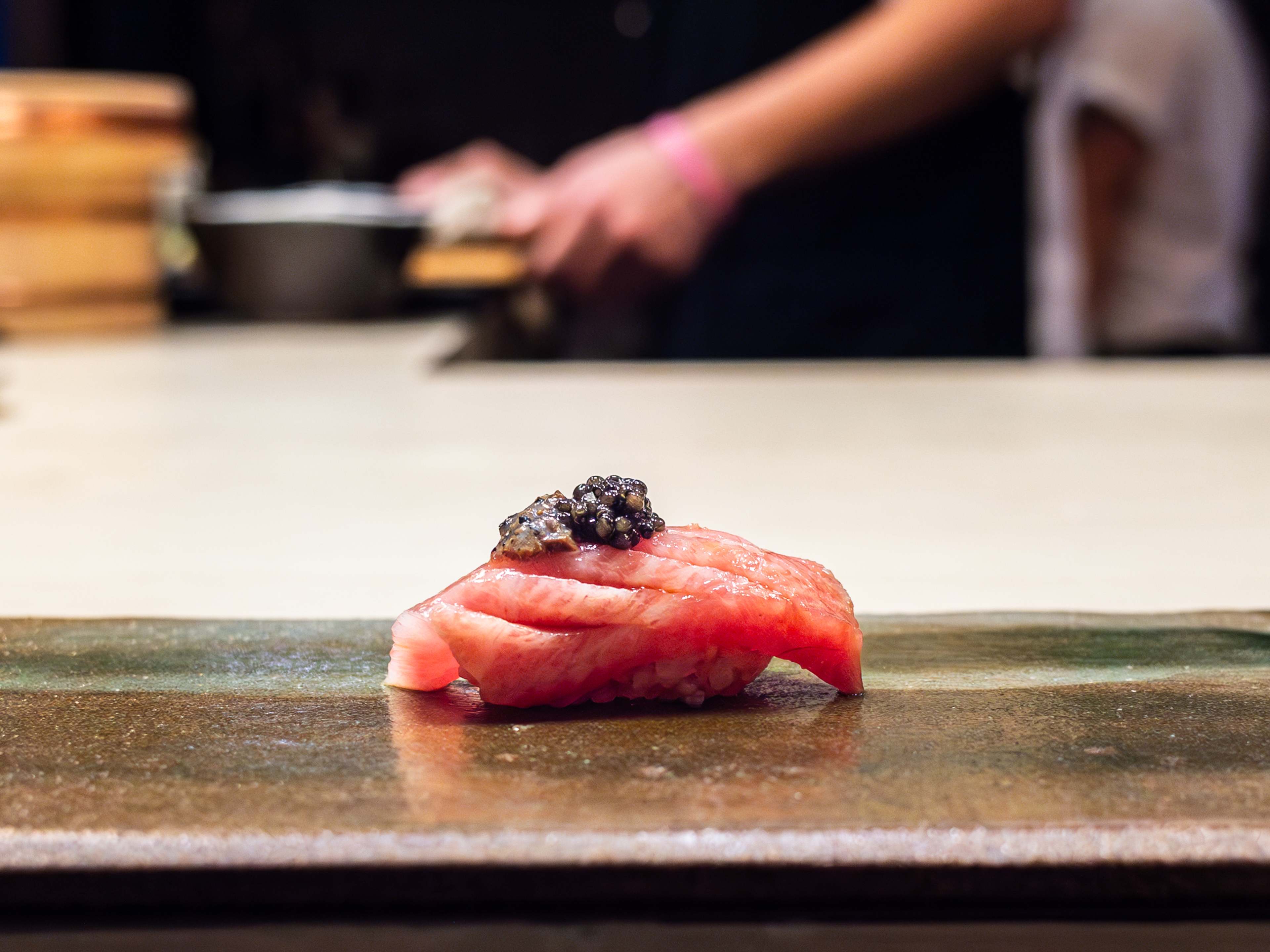 The toro nigiri from Tare.