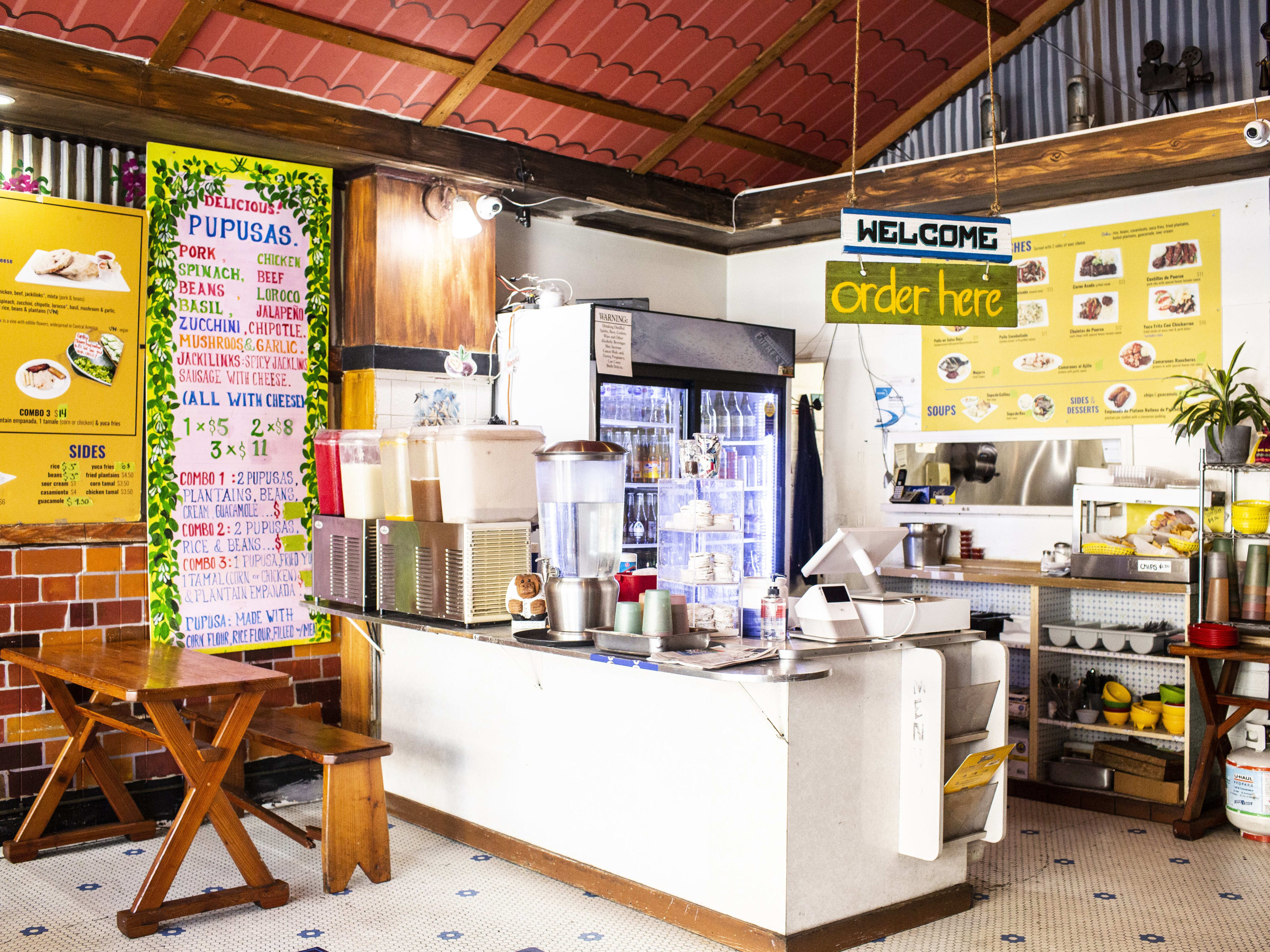 The ordering counter at Panchita's