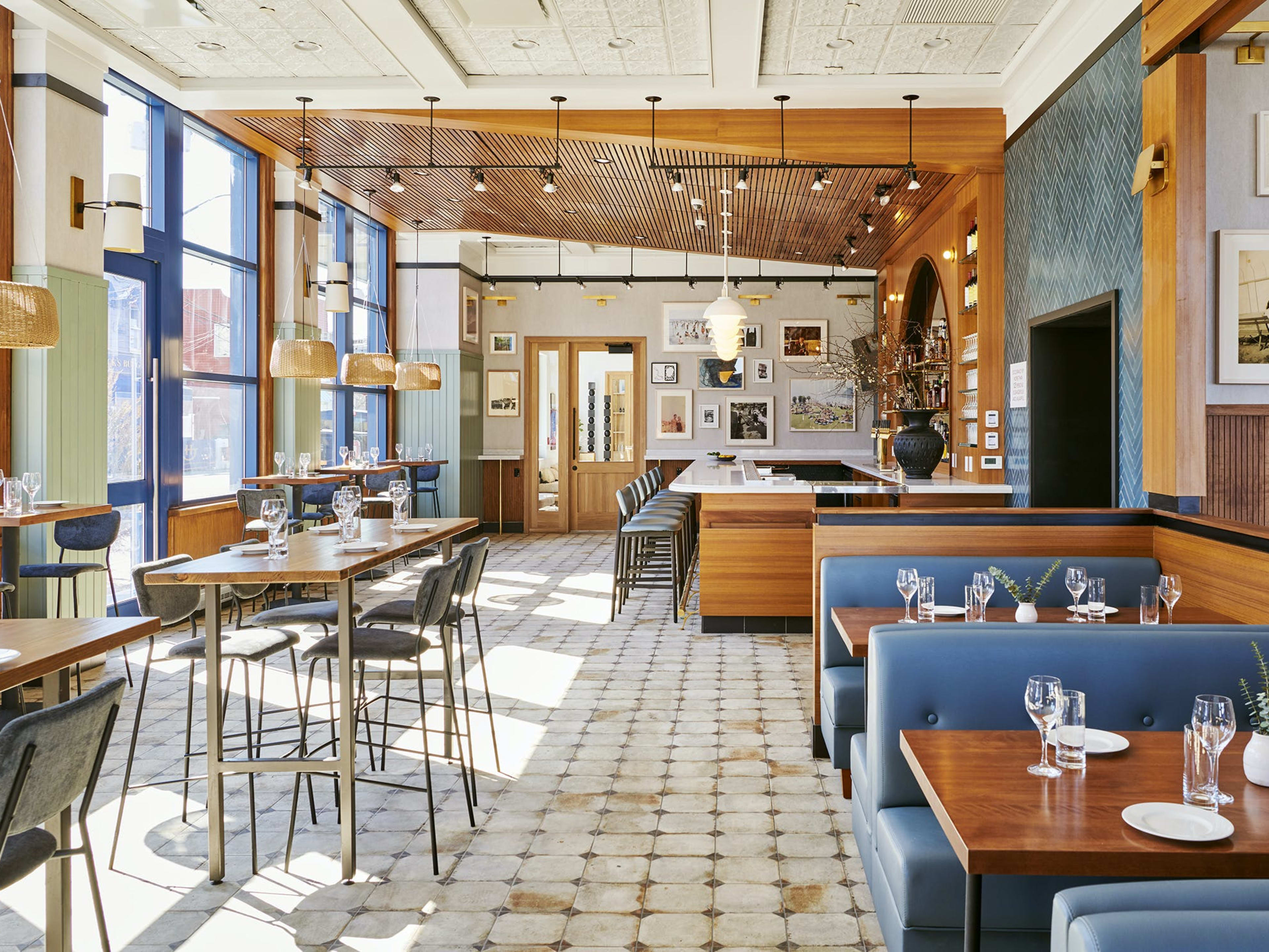 The dining area at Margie's inside the Rockaway Hotel.