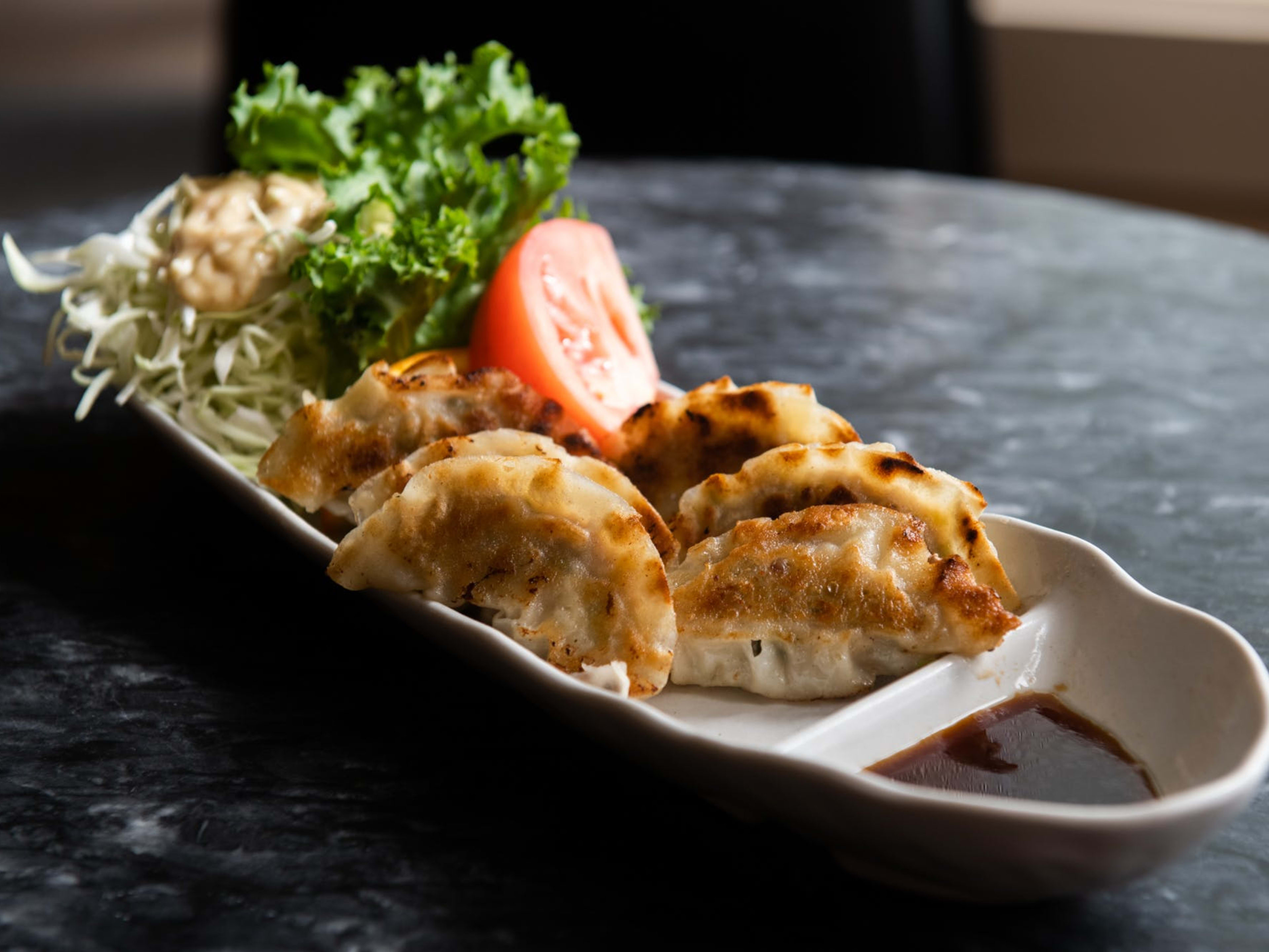 platter of gyoza