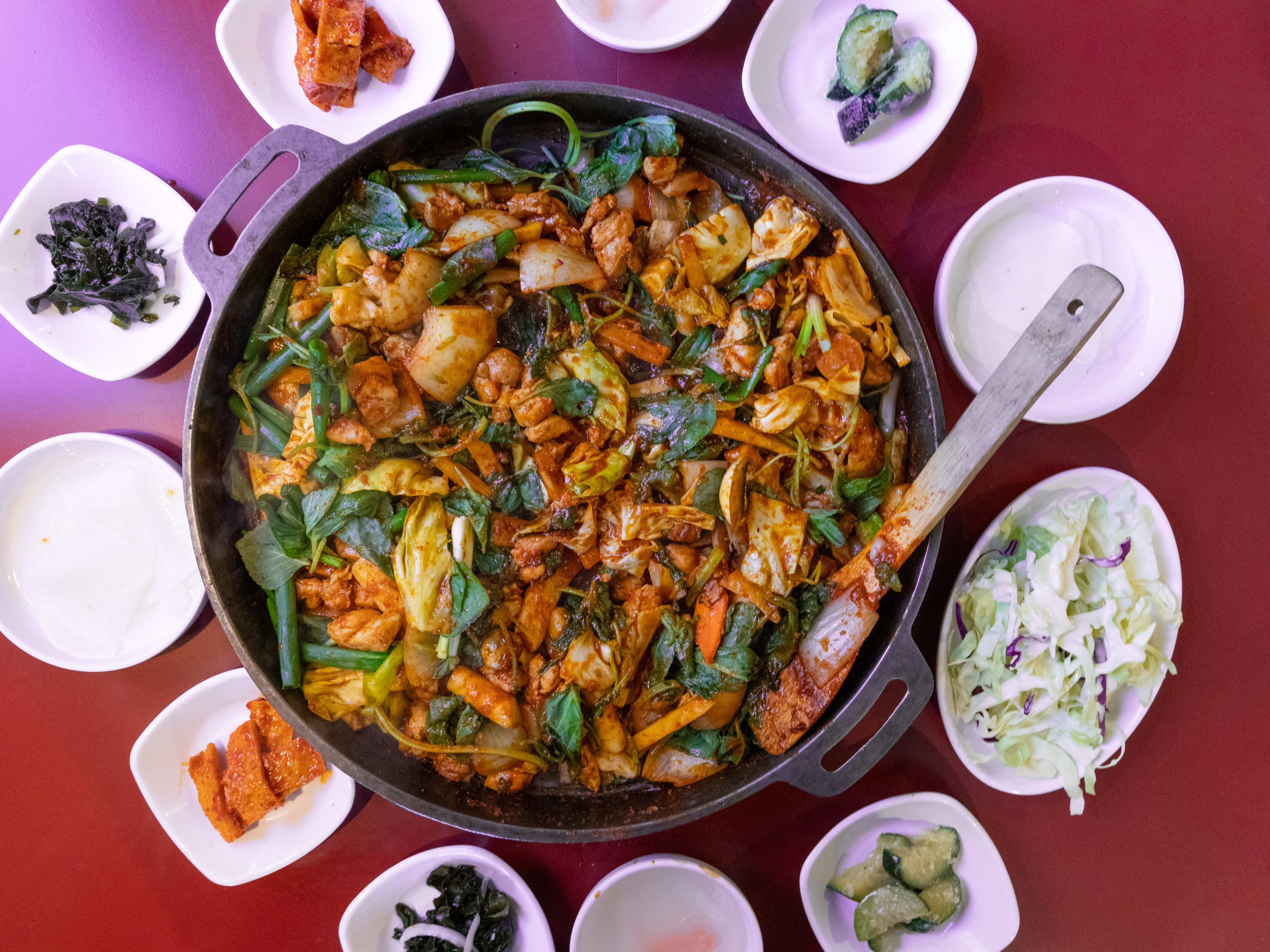 The dak galbi from Mapo Galbi.