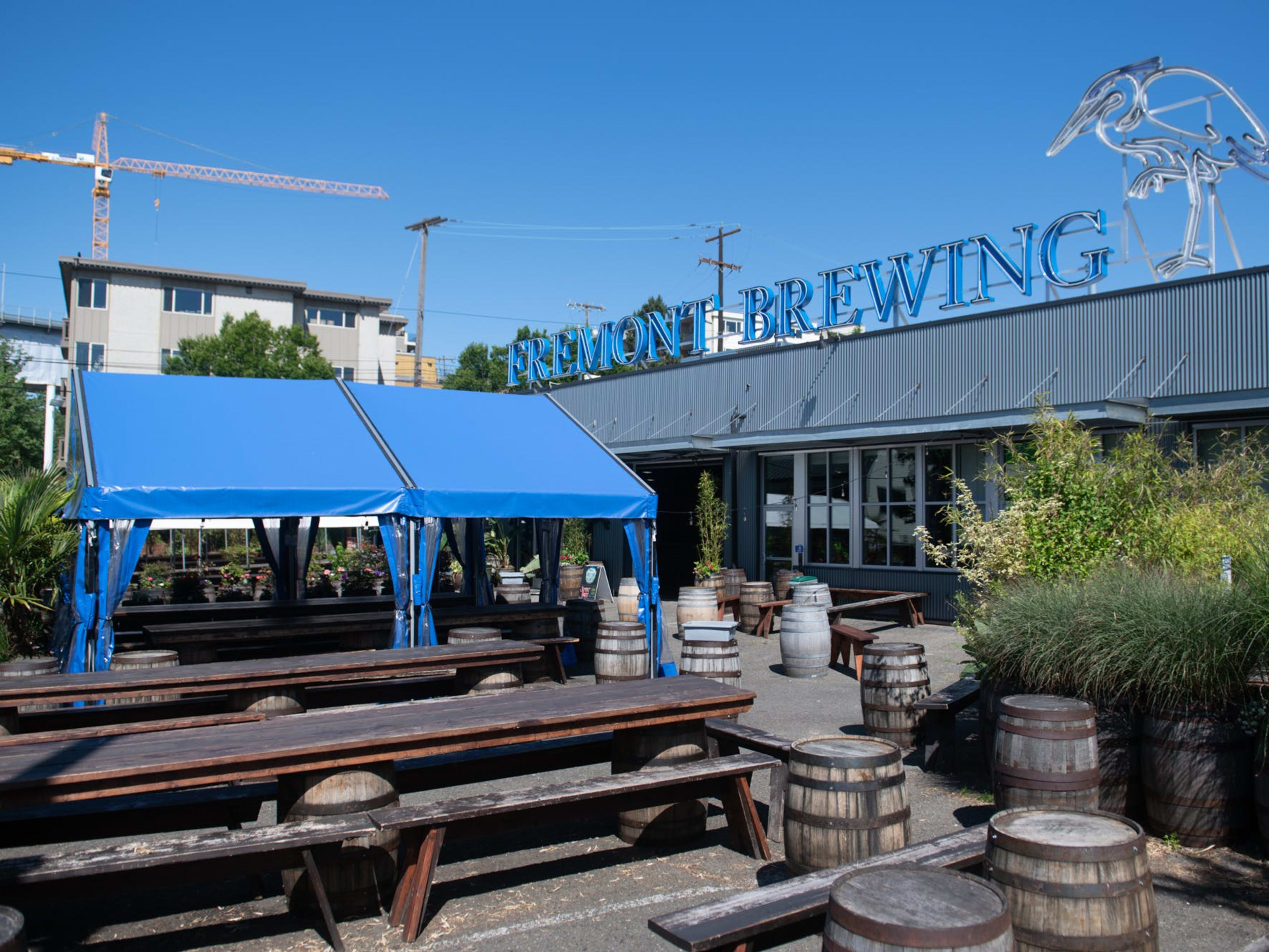 Fremont Brewing's Urban Beer Garden by @TheInfatuation