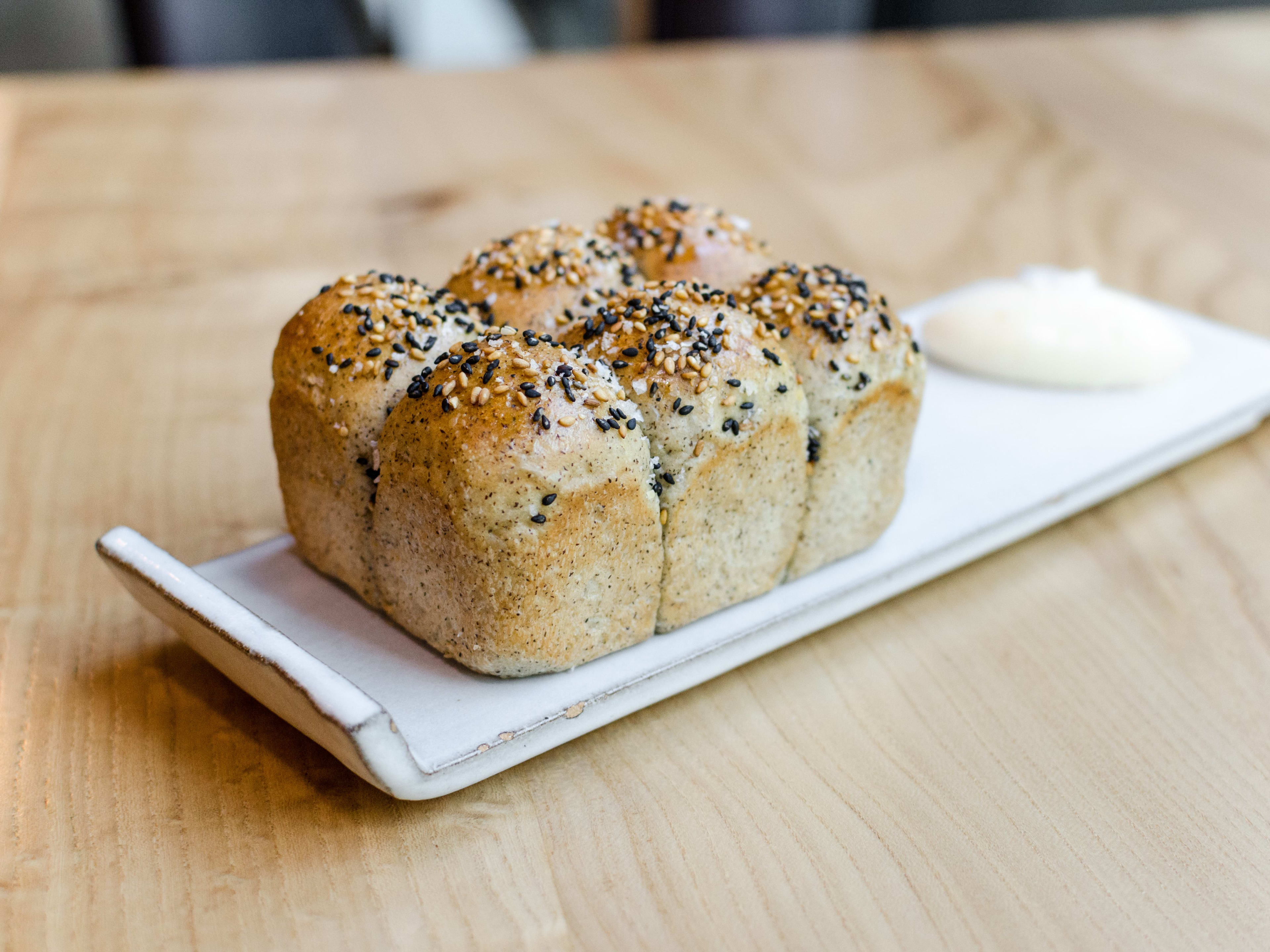 The Parker house rolls at Niku Steakhouse