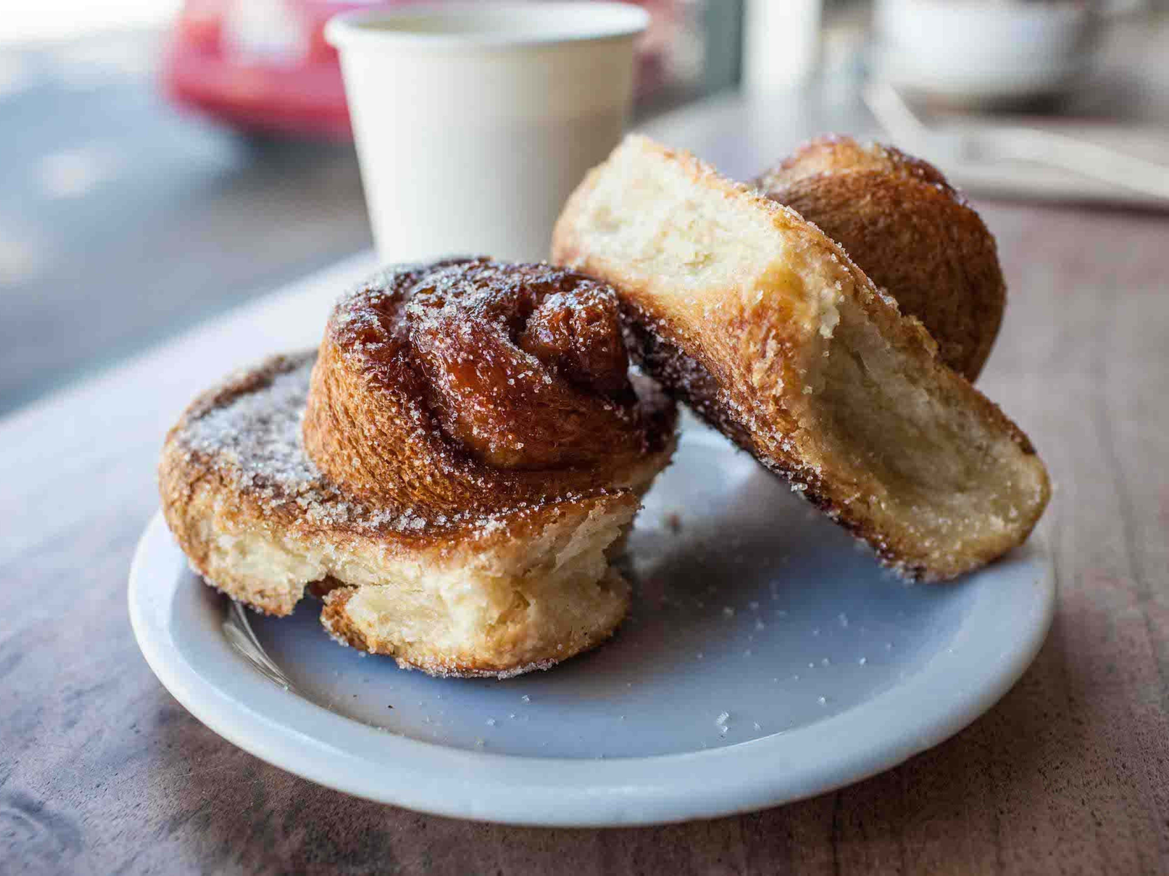 Two morning buns from Tartine Bakery