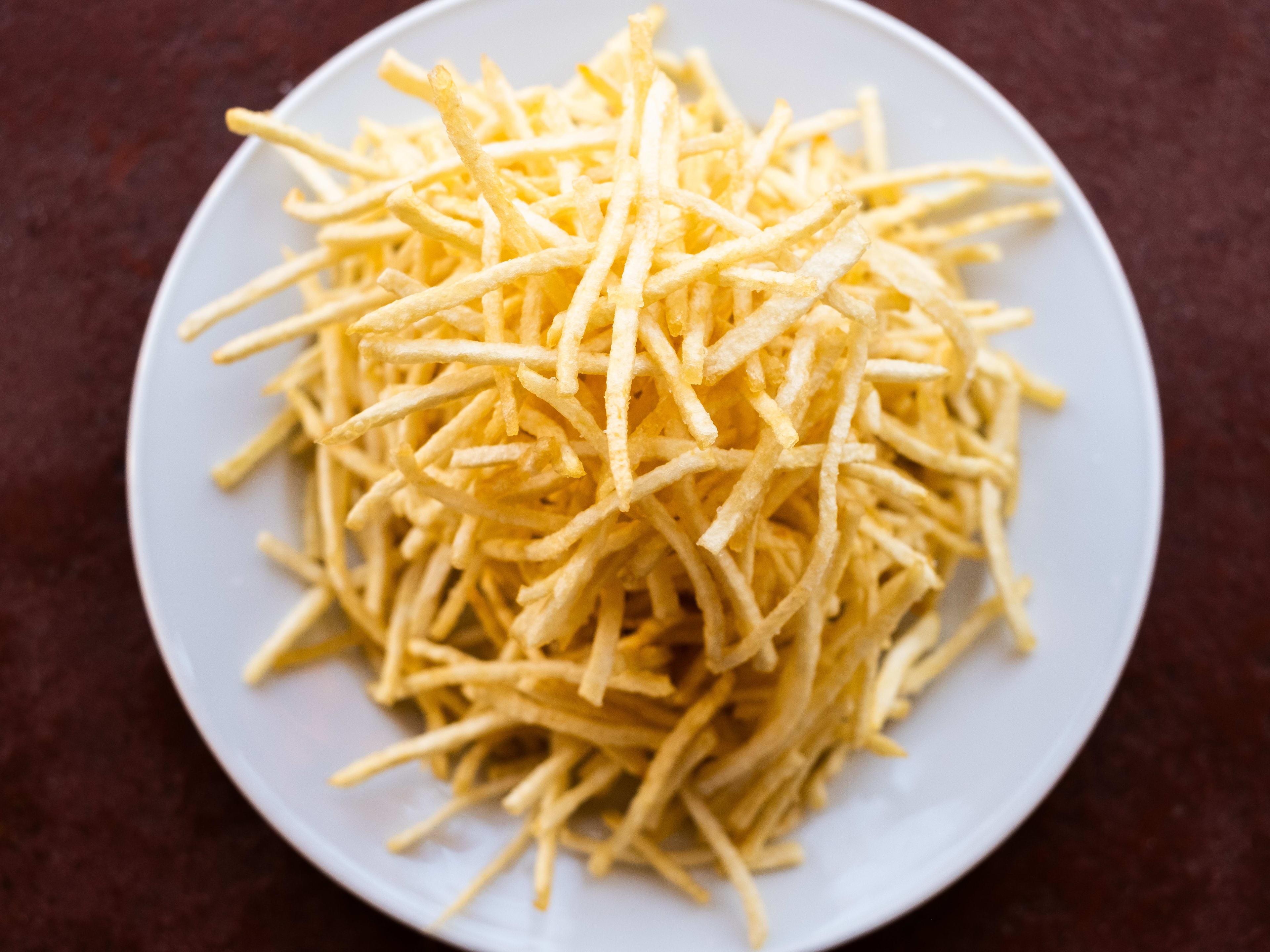 The pile of fries at Zuni Cafe