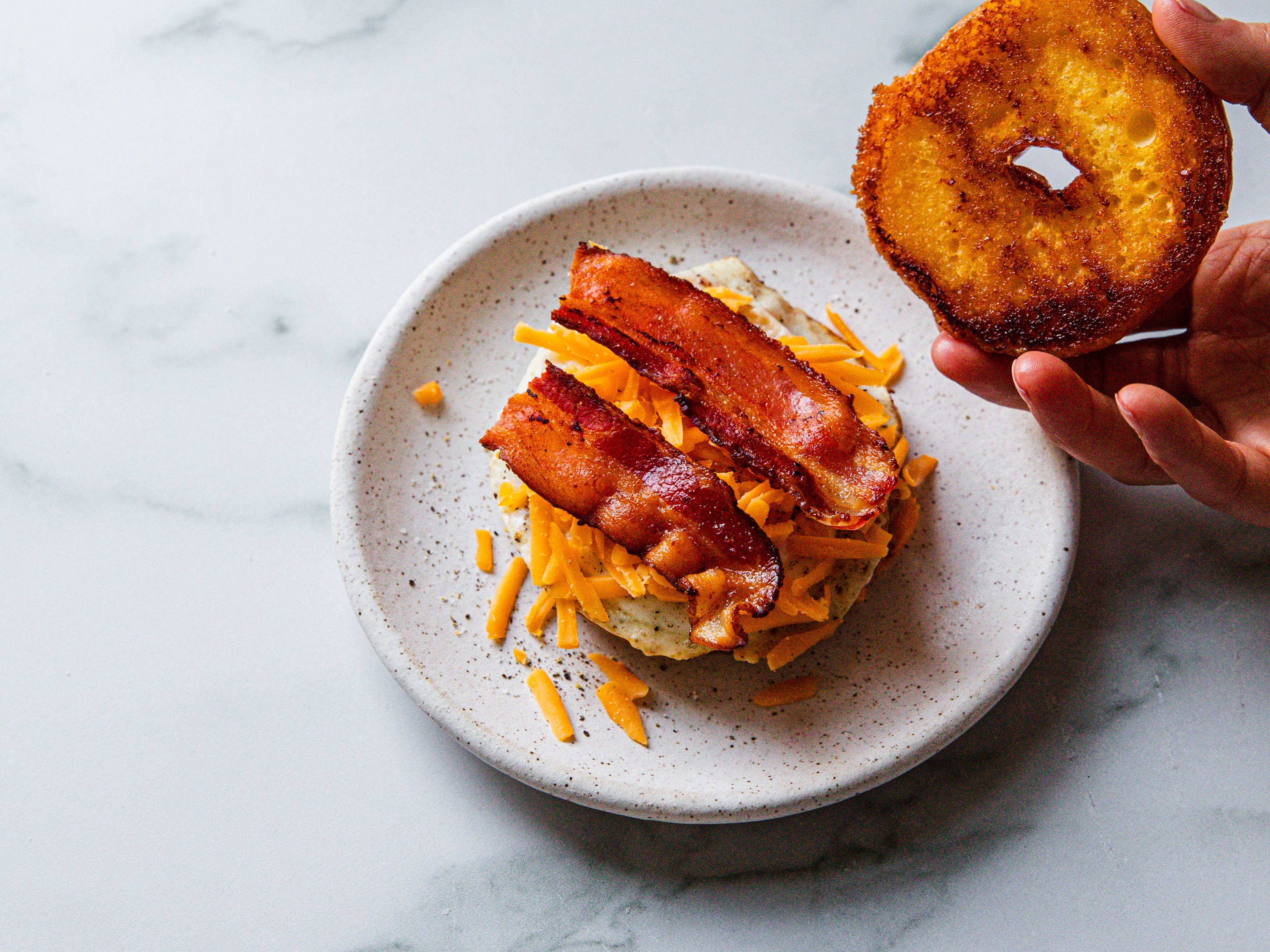 How To Make A Donut Breakfast Sandwich image