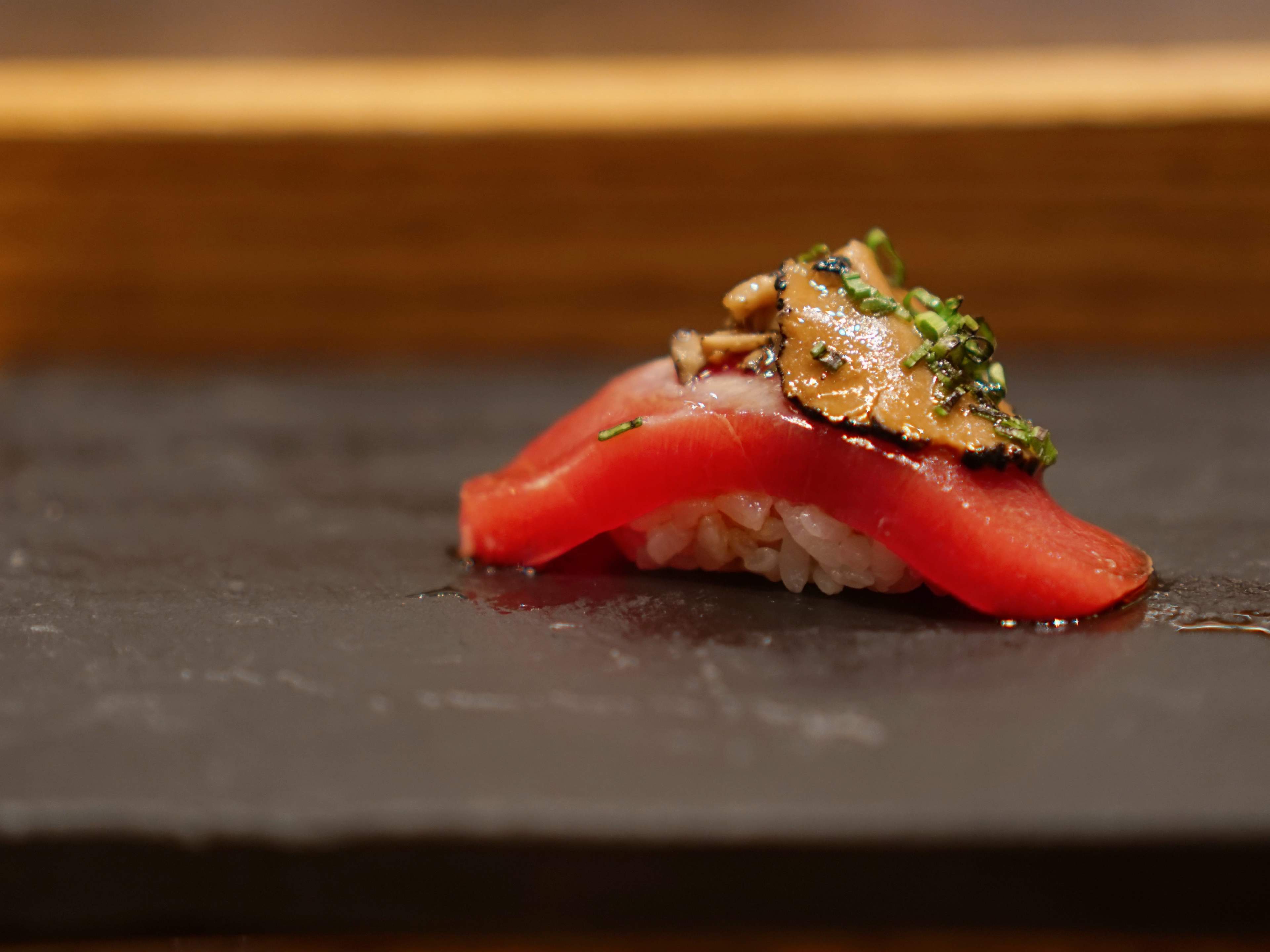 a piece of nigiri