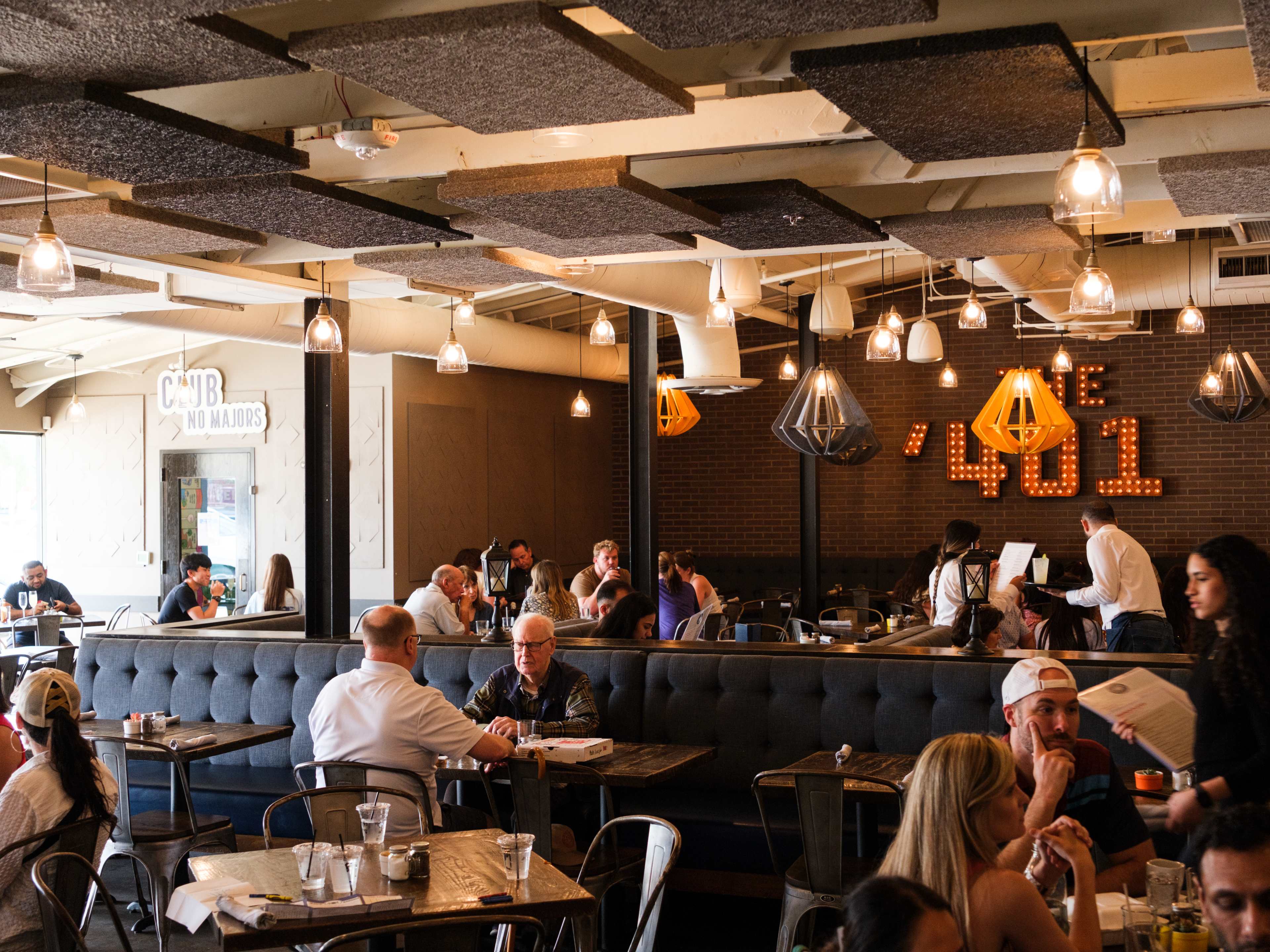 The dining room at The ‘401 Table & Tap.