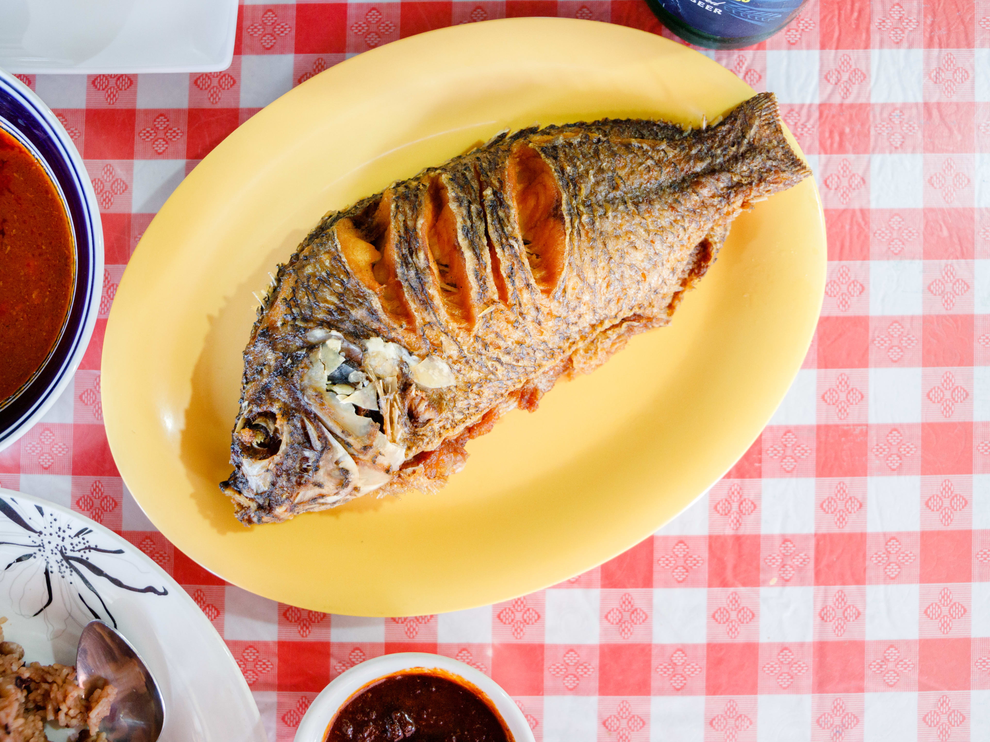 The tilapia shito from Afrikiko.