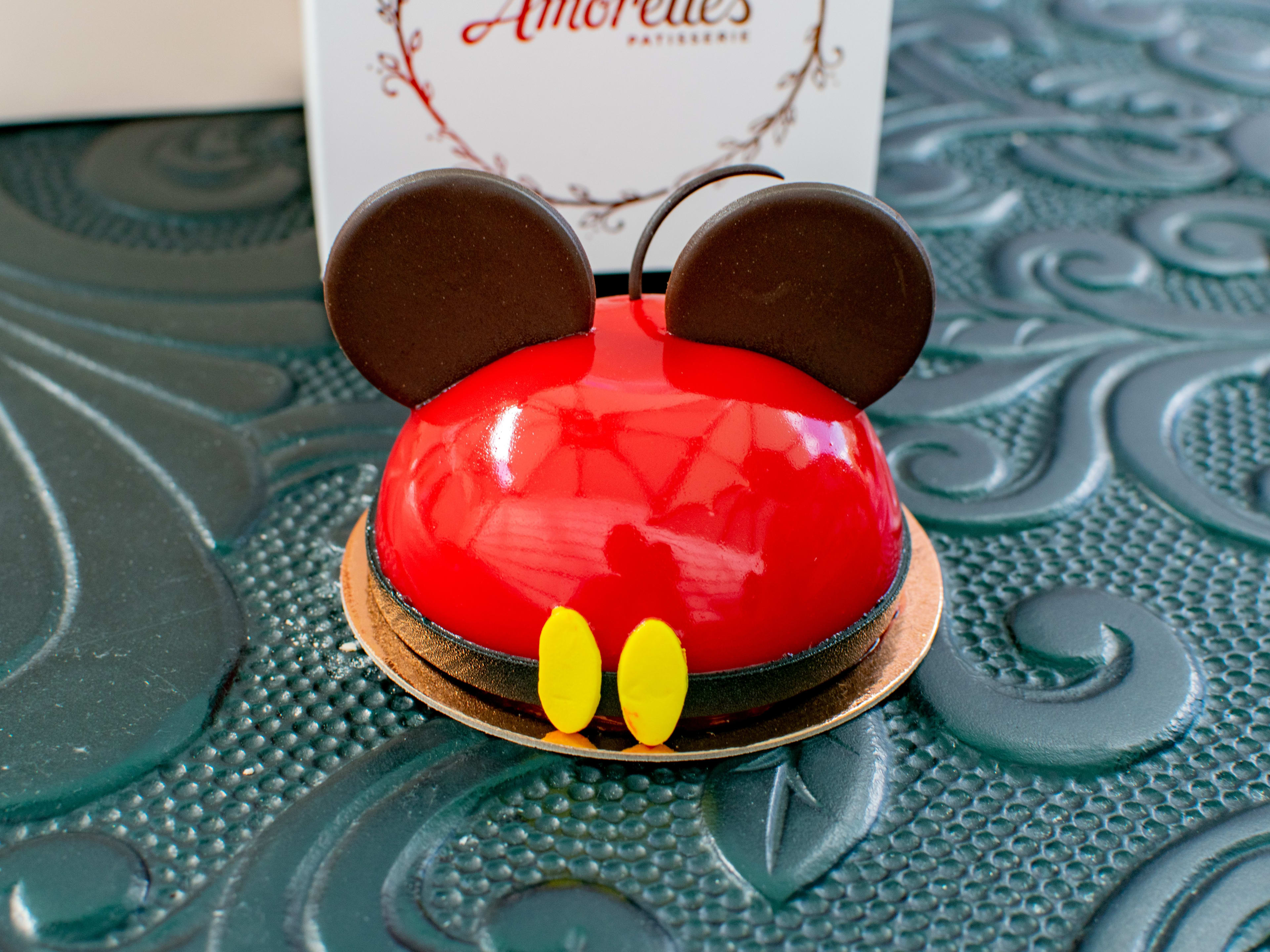 The Mickey character cake from Amorette's in Disney Springs.