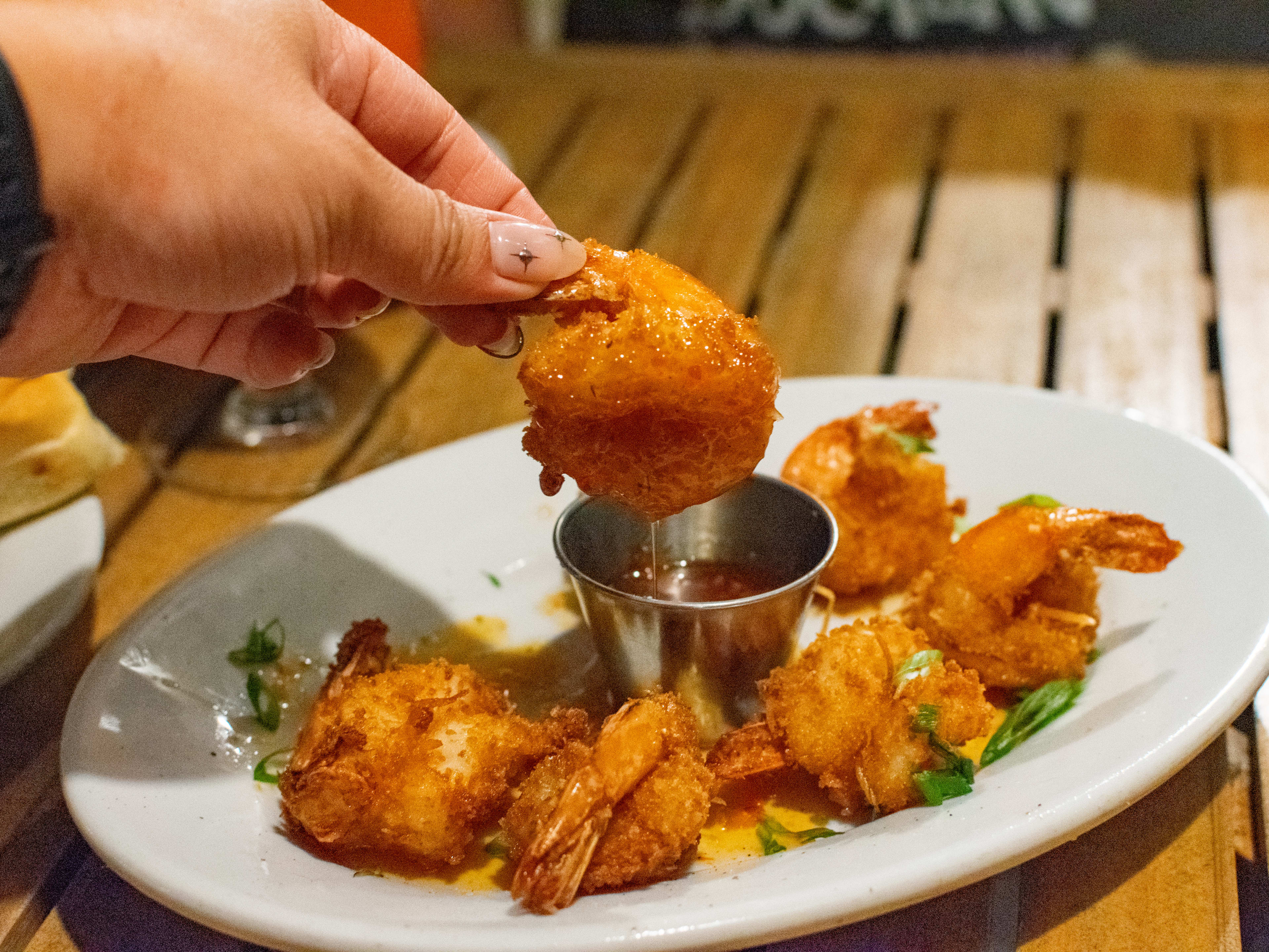 Coconut shrimp at The Boathouse in Disney Springs