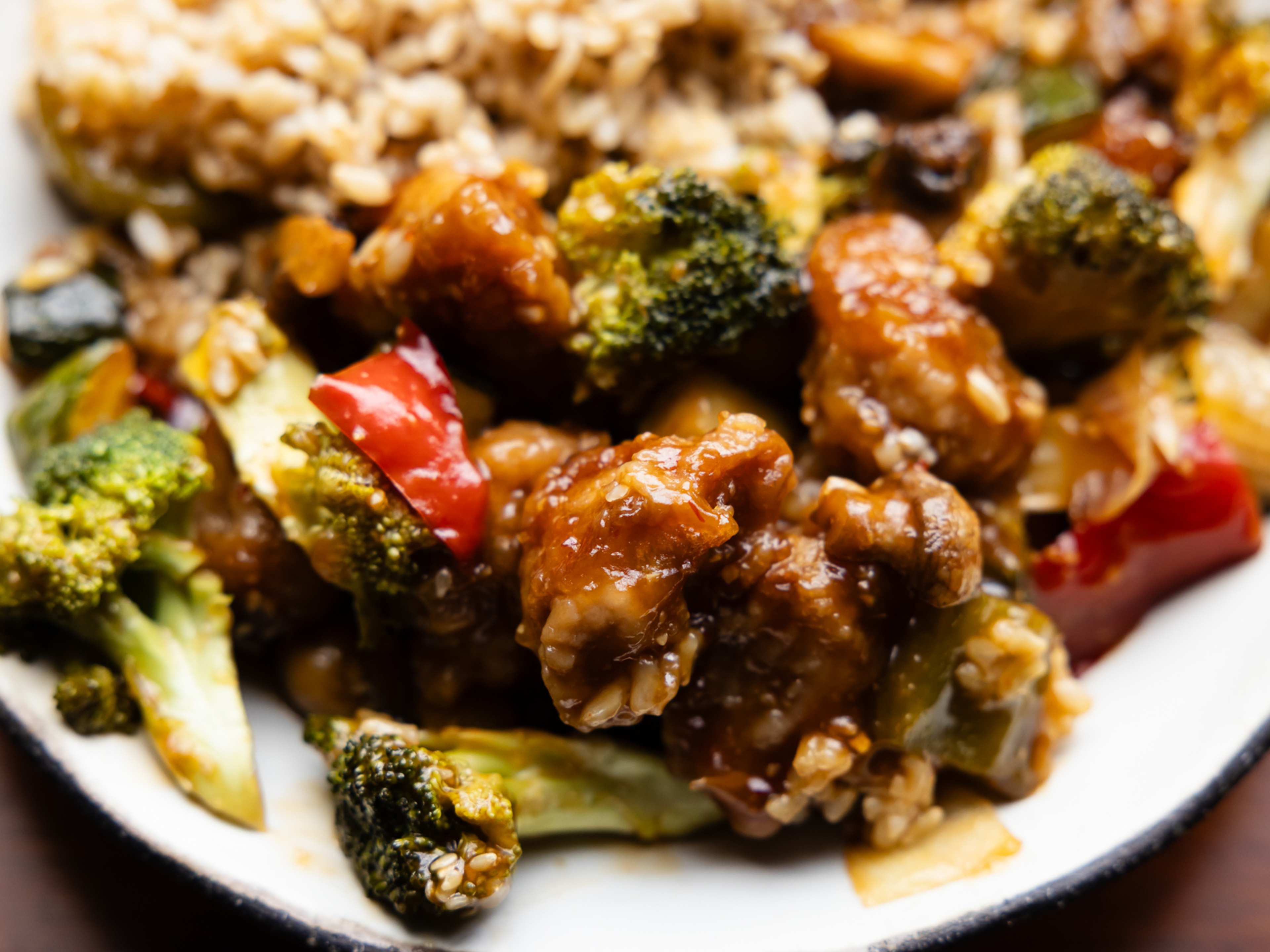 vegan chicken stir fry