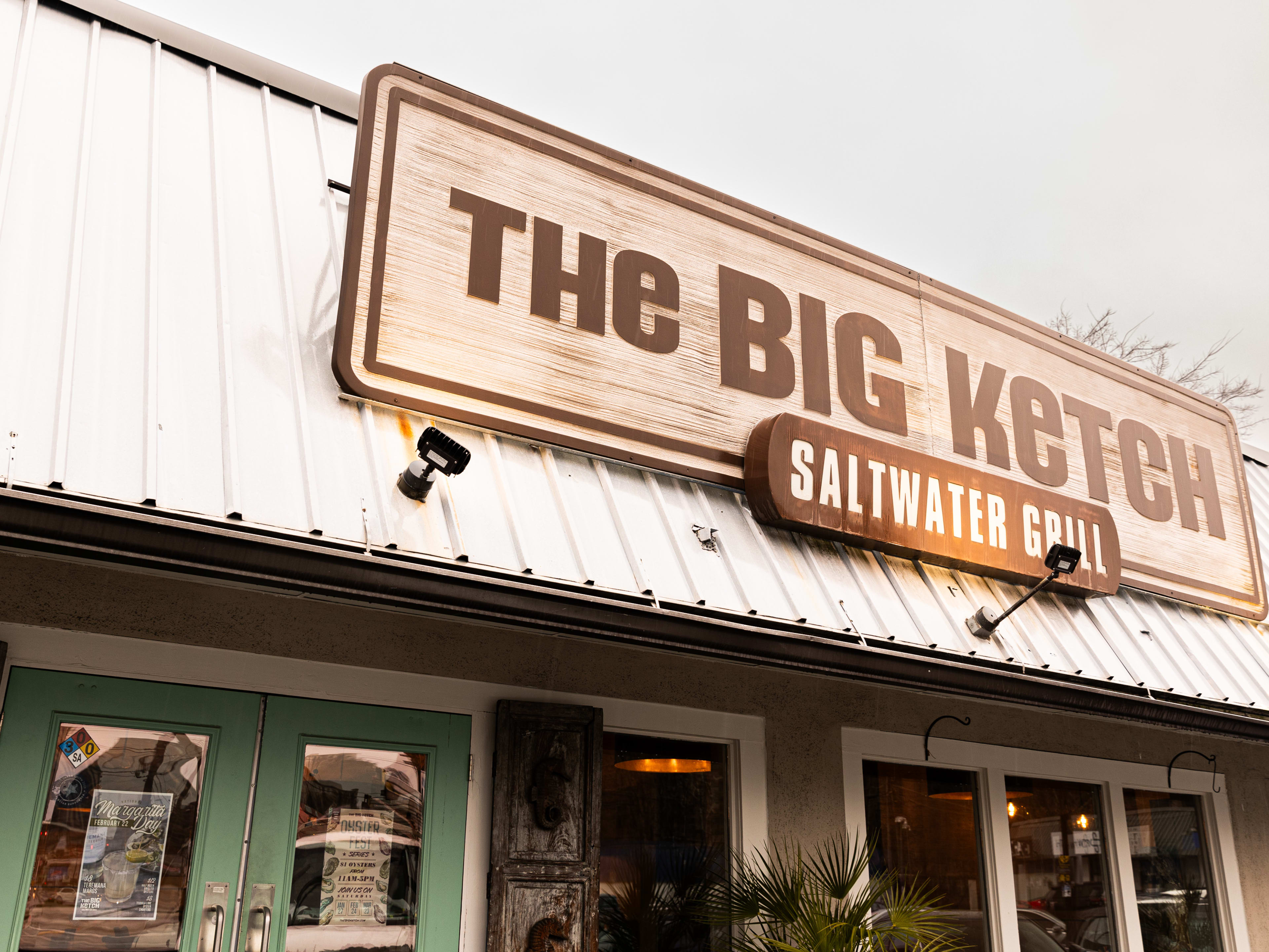 The Big Ketch exterior sign.