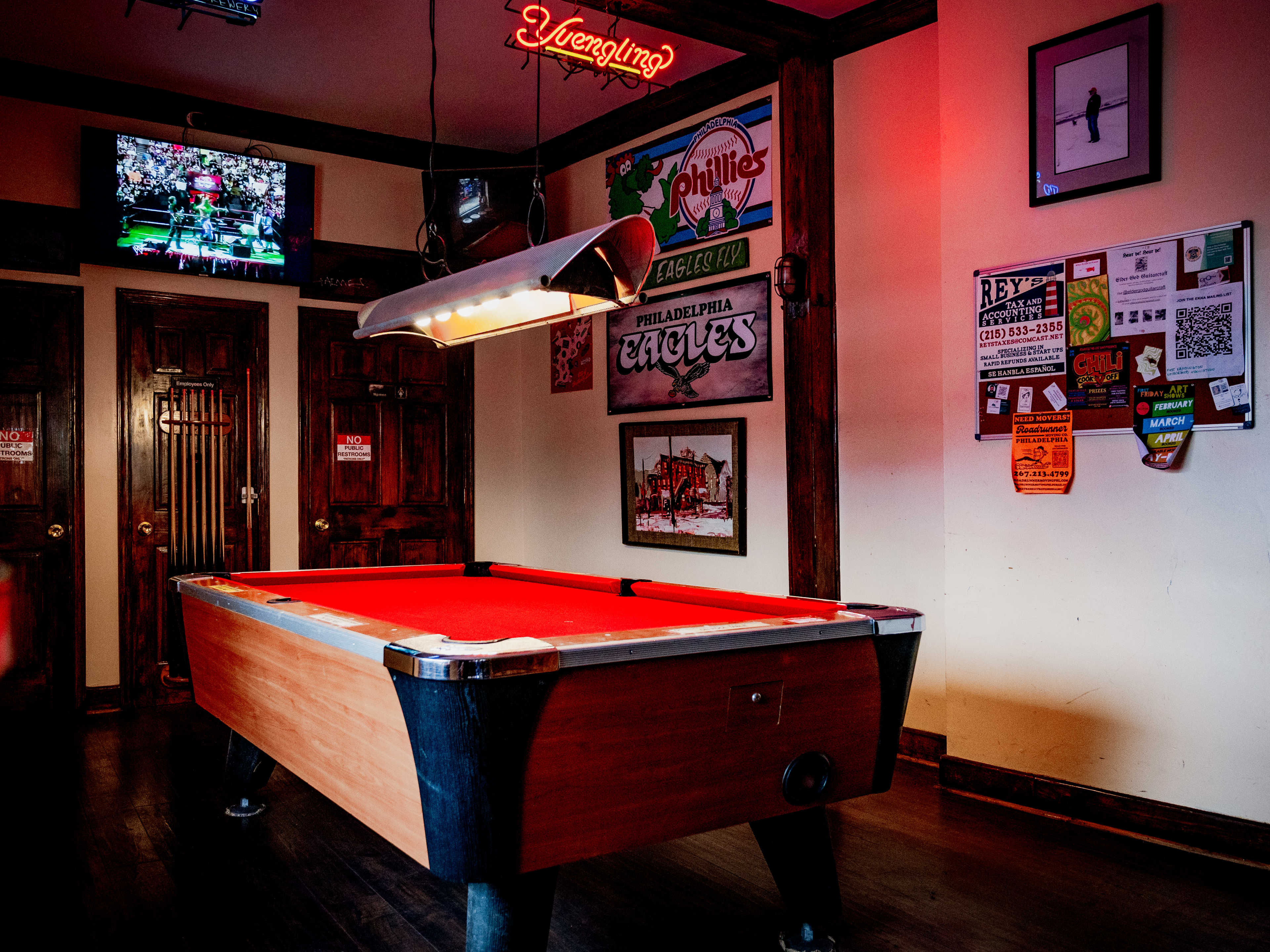 This is the pool table area at Atlantis: The Lost Bar.