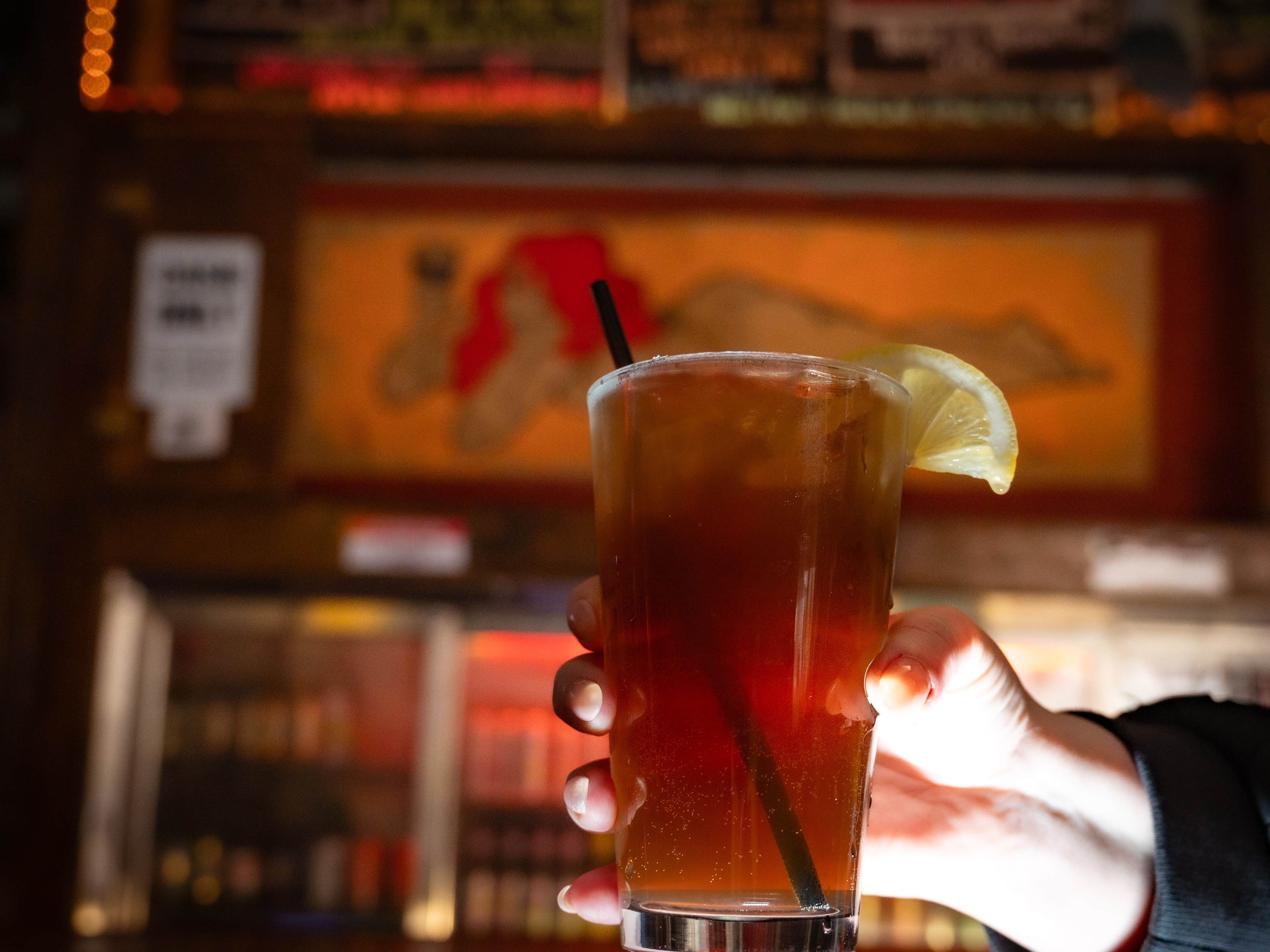 This is a Long Island Iced Tea at Atlantis: The Lost Bar.