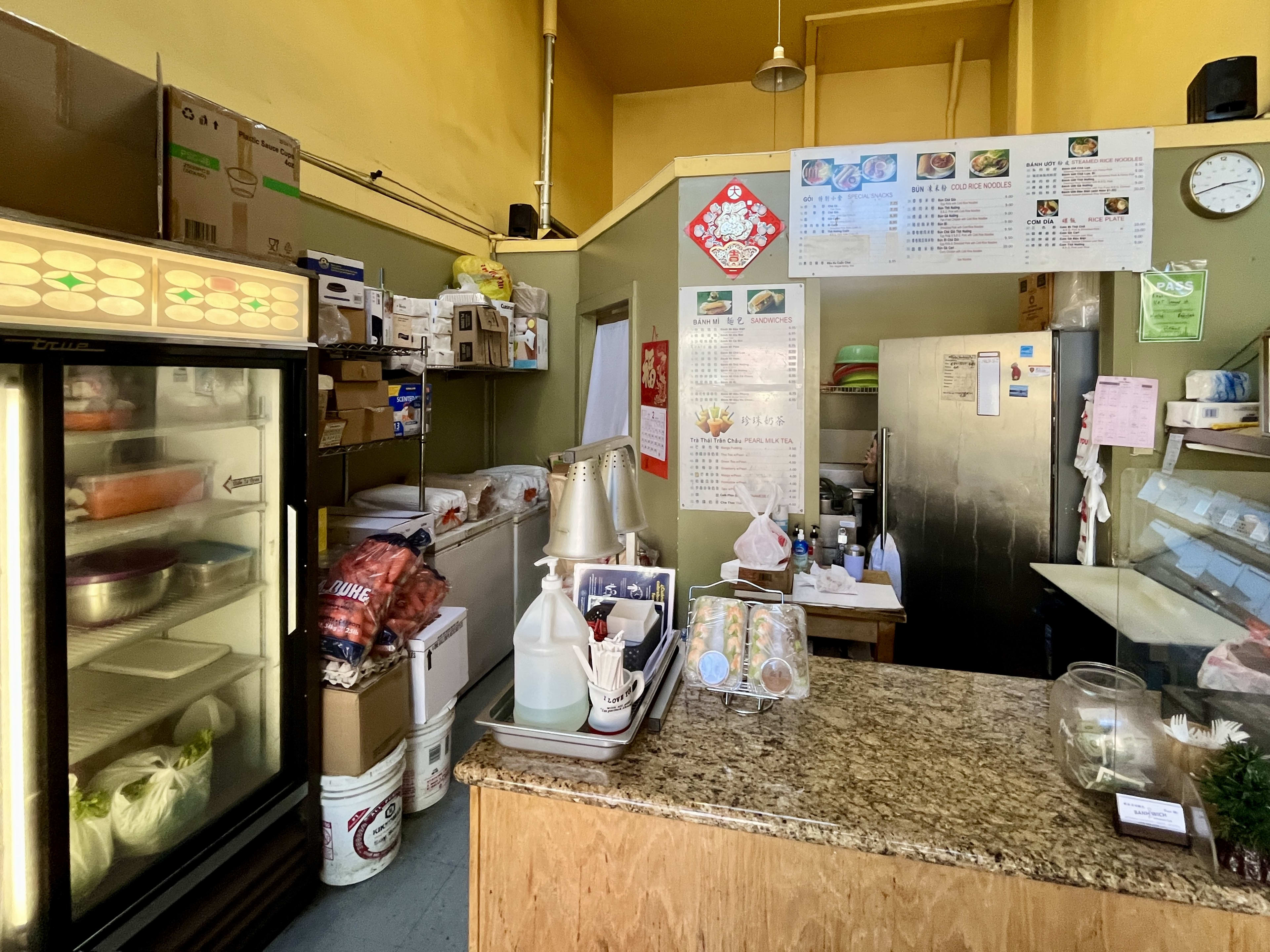 The interior at Banhwich in San Francisco.