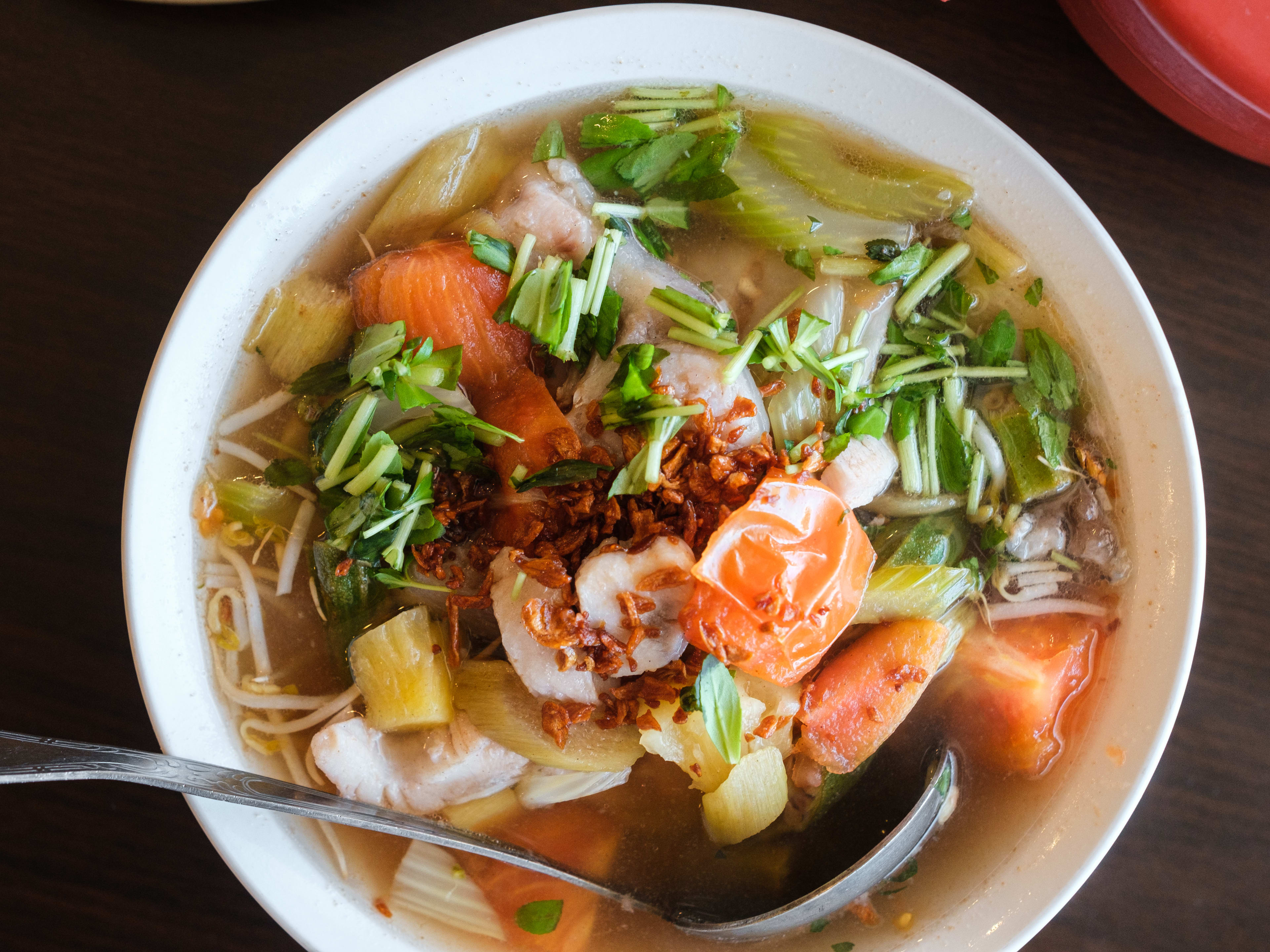 The chanh chua ca soup from Bodard Bistro.