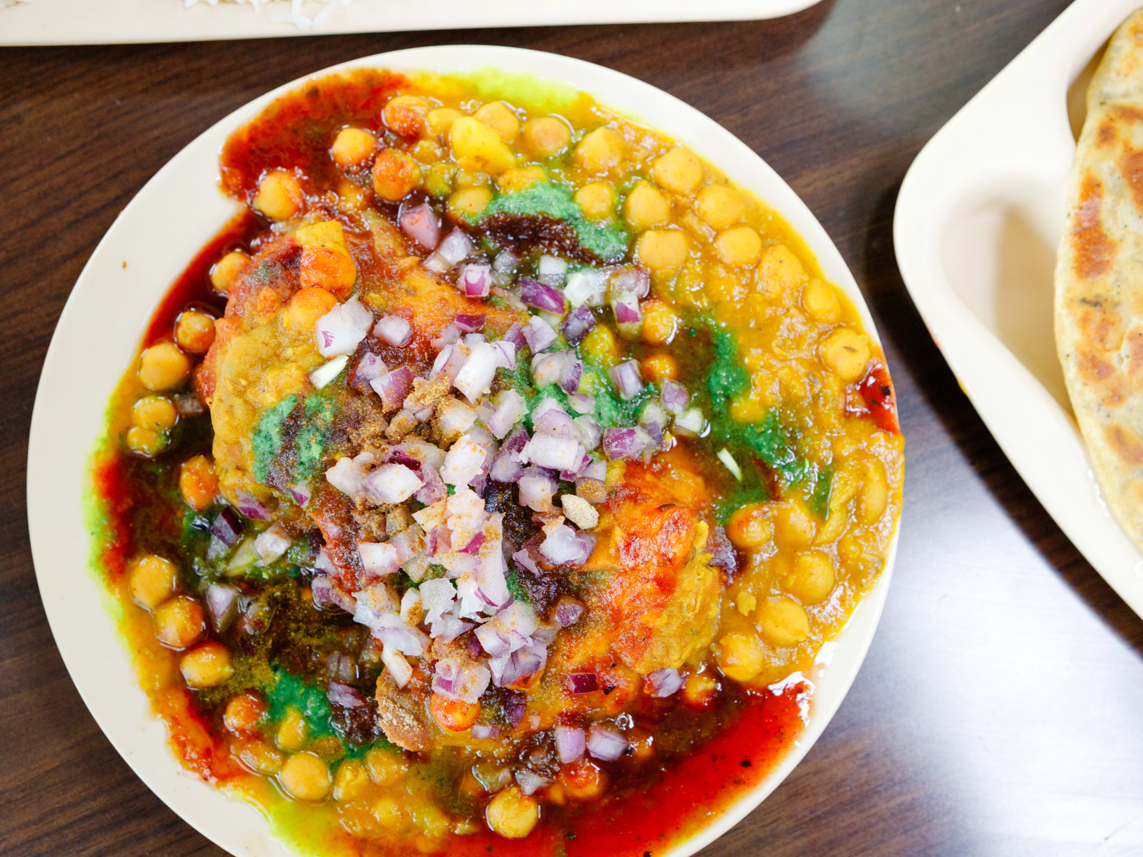 The samosa chaat from Bombay Sweets.