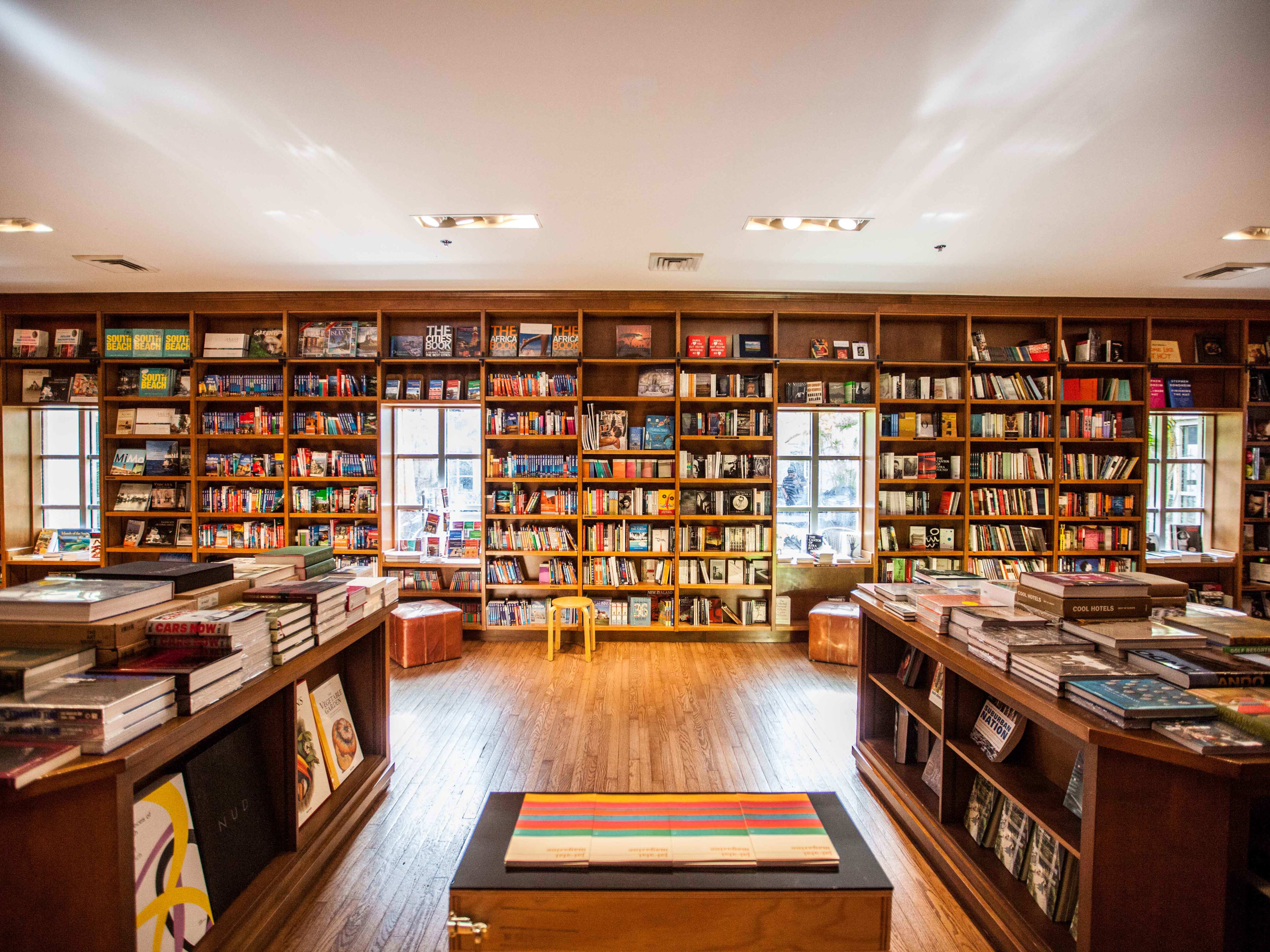 The reading area at Books & Books.