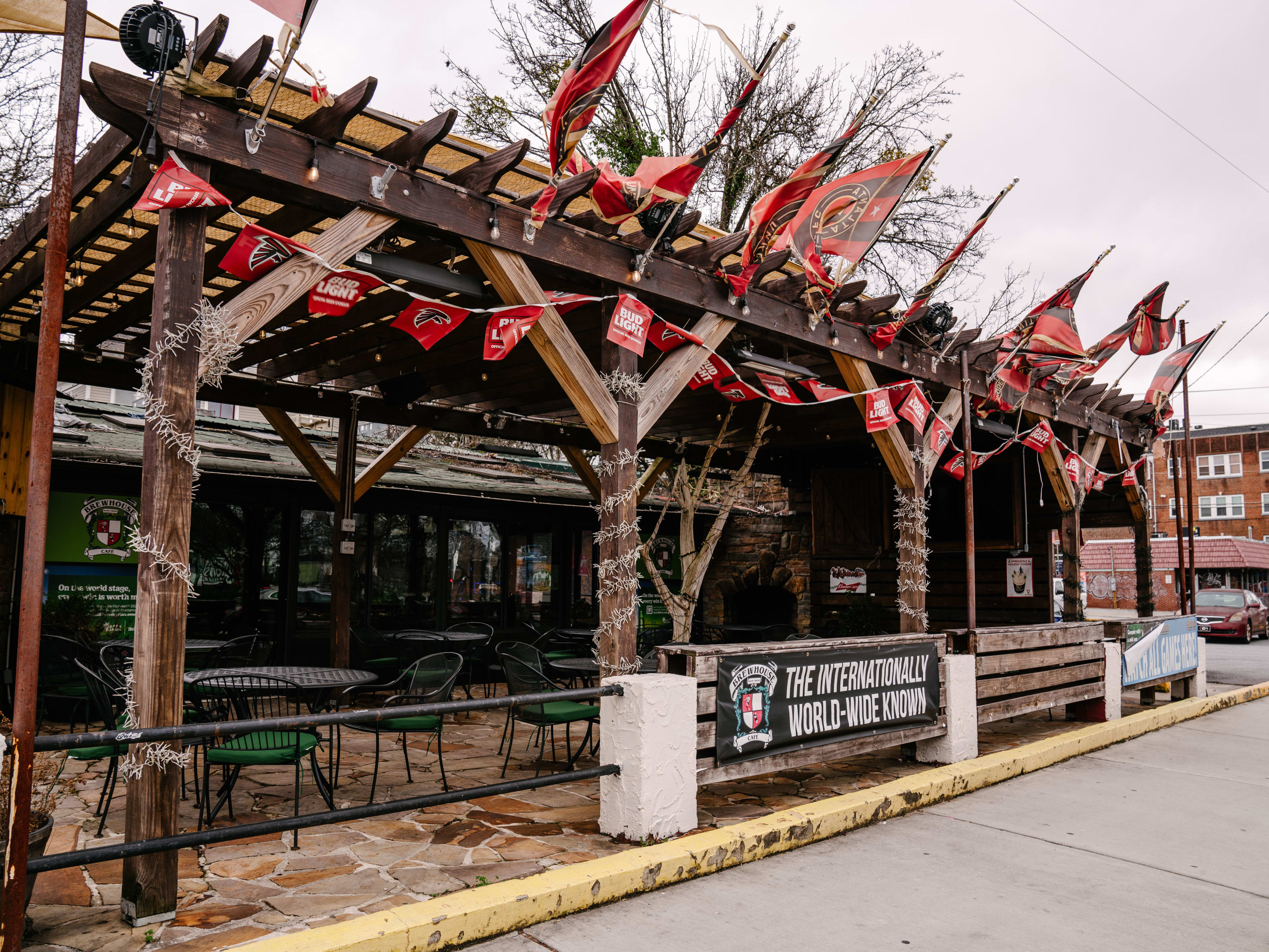 The legendary patio at Brewhouse in Little Five Points.