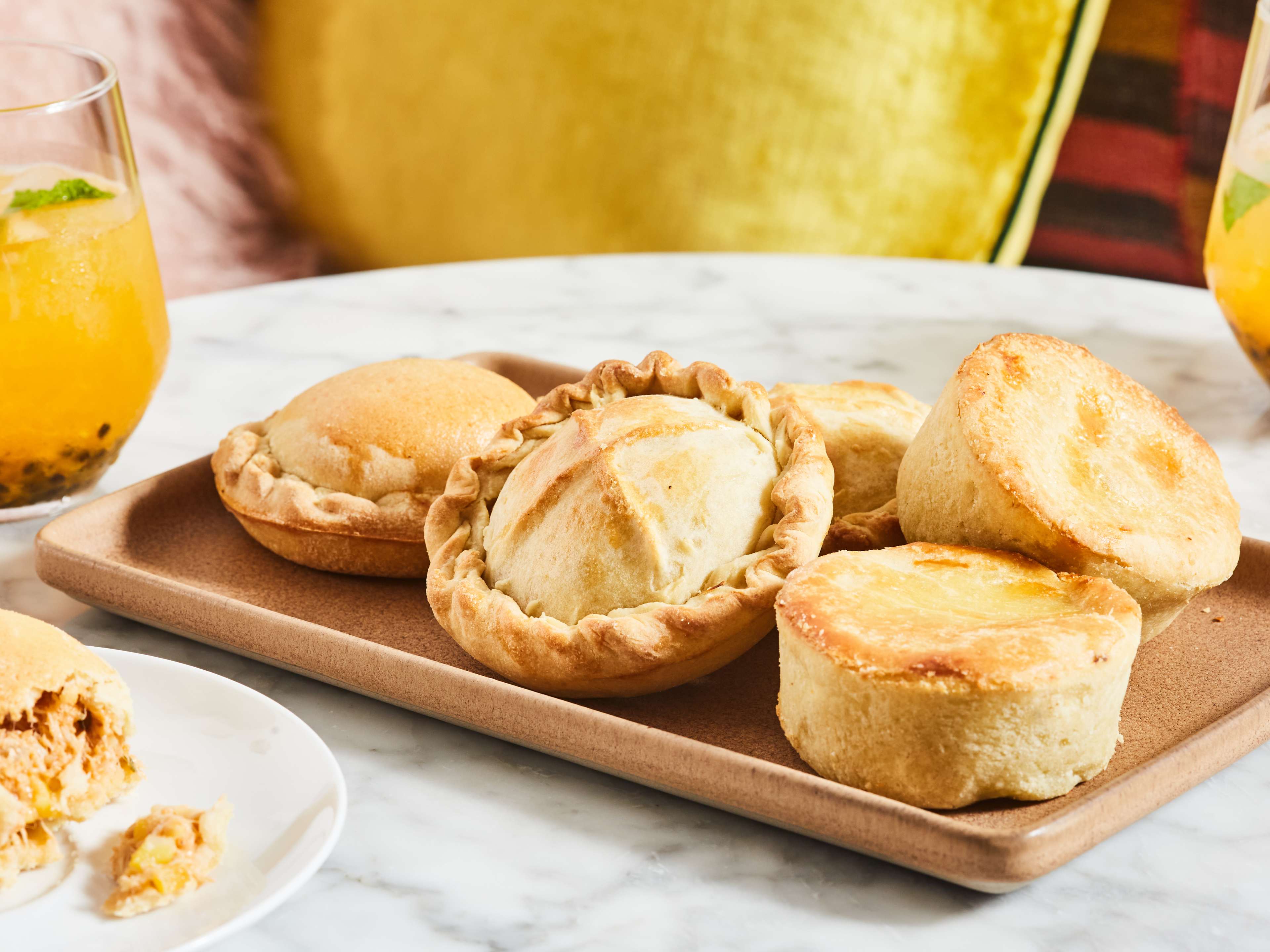 tray of brazilian pastries