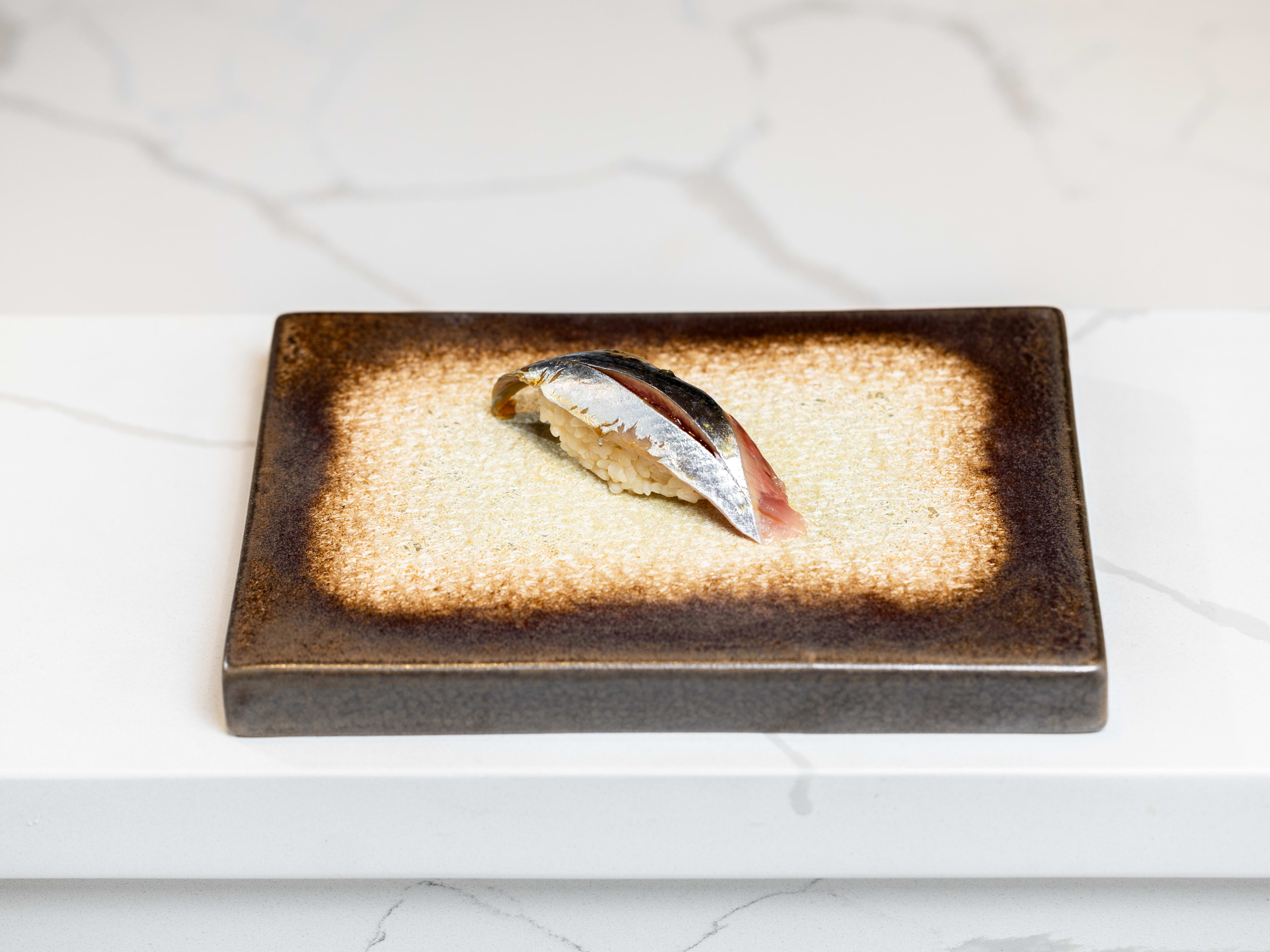 nigiri on ceramic plate