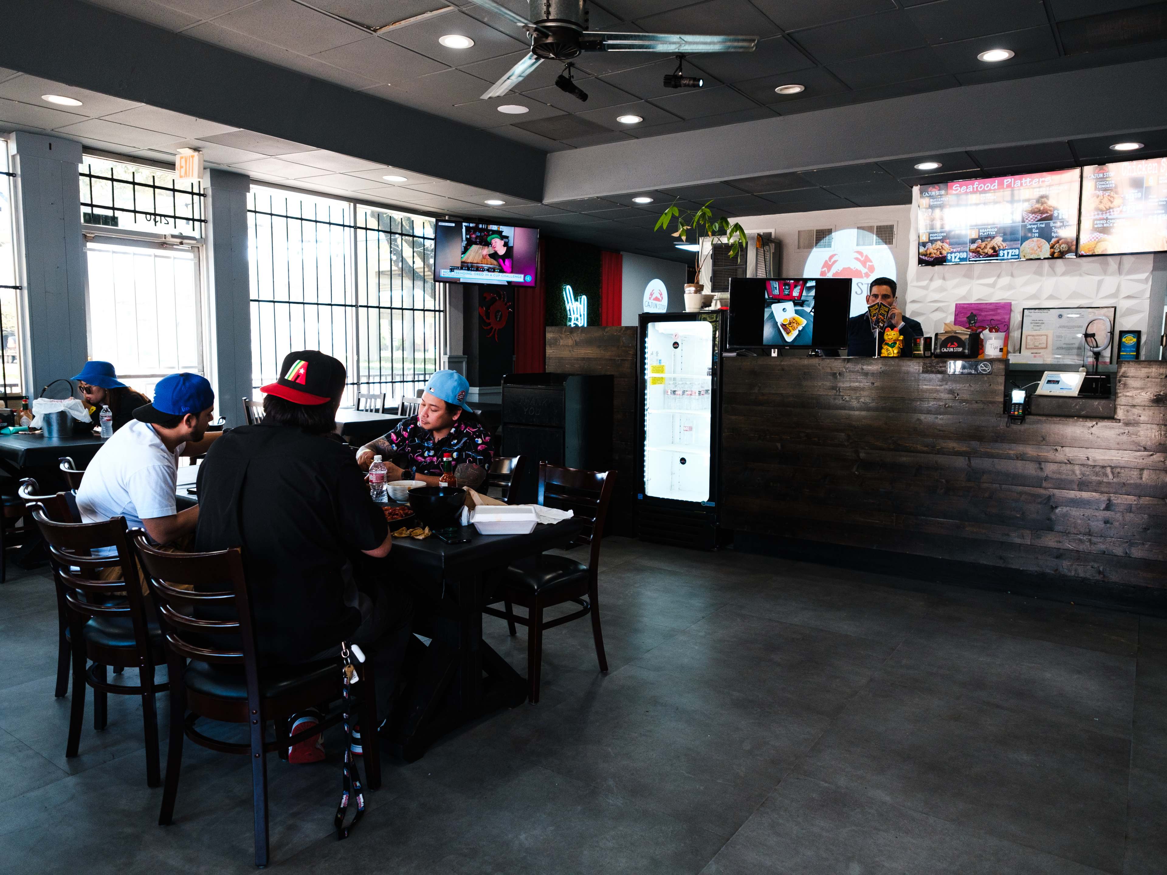 The interior of The Cajun Stop.